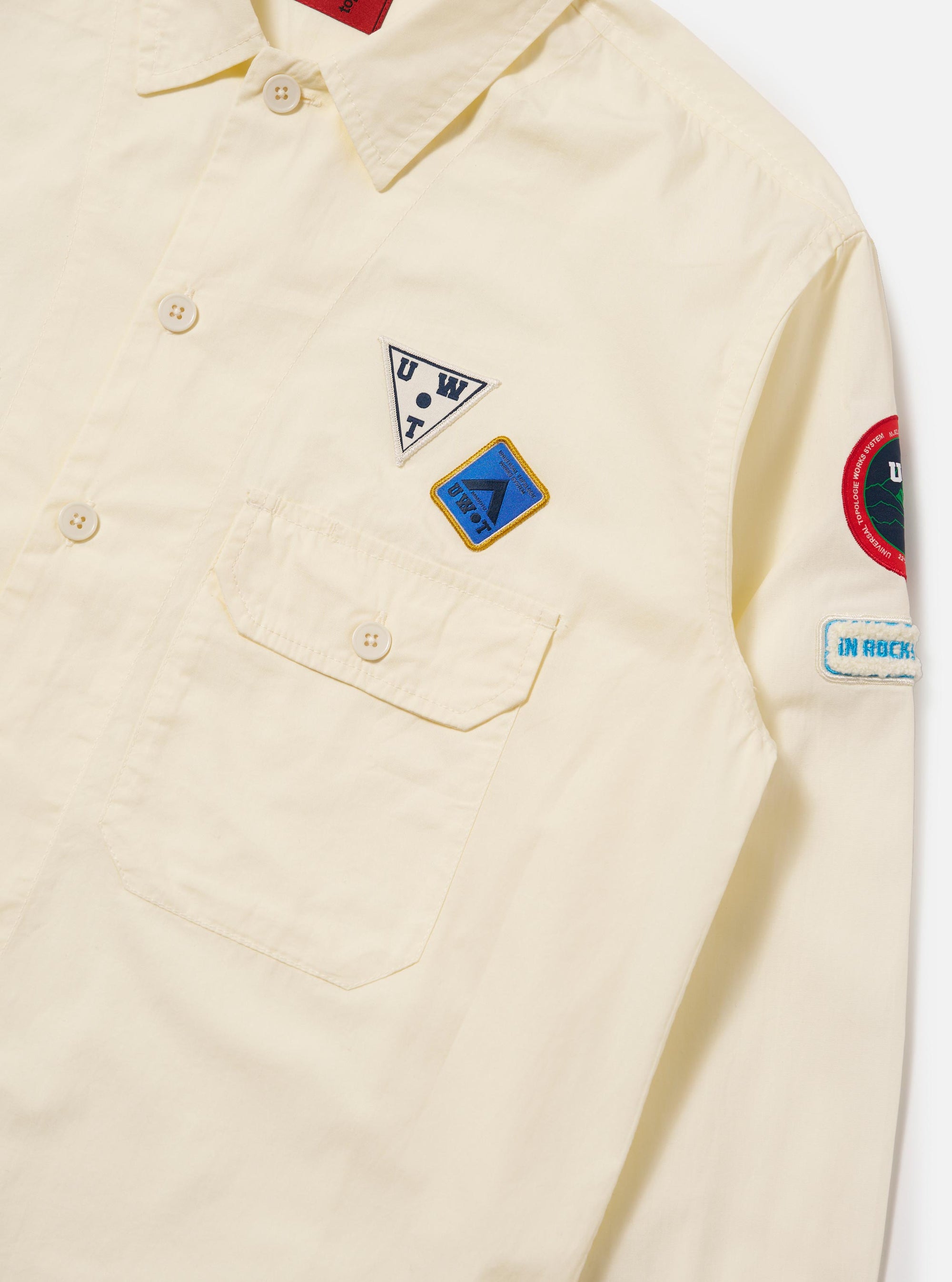 Topologie x Universal Works Ecru Broadcloth Utility Shirt
