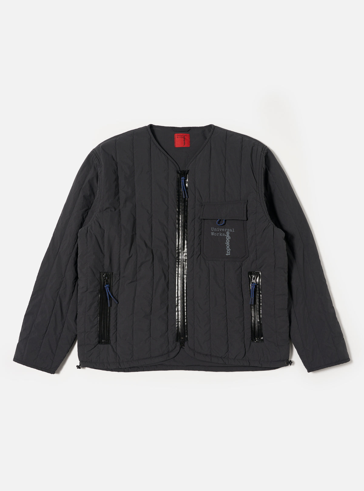 Topologie x Universal Works Charcoal TW Recycled Nylon Quilted Liner Jacket
