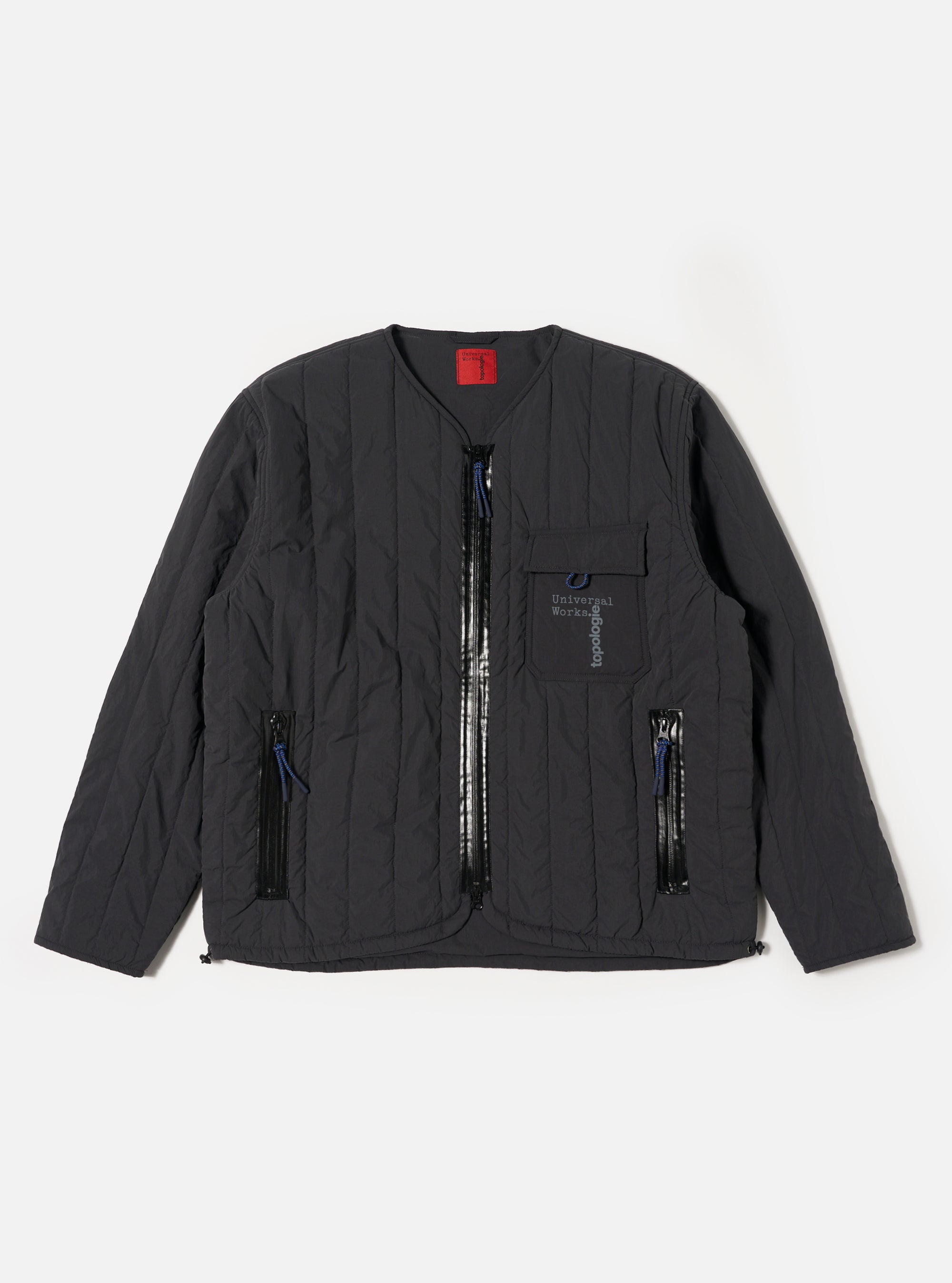 Topologie x Universal Works Charcoal TW Recycled Nylon Quilted Liner Jacket