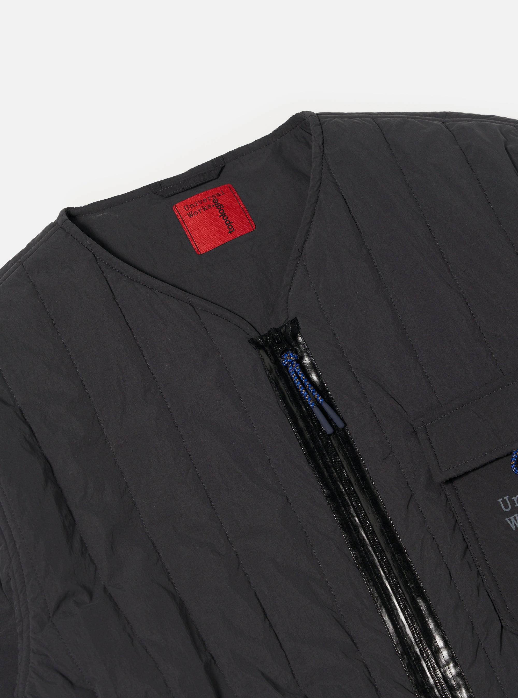 Topologie x Universal Works Charcoal TW Recycled Nylon Quilted Liner Jacket