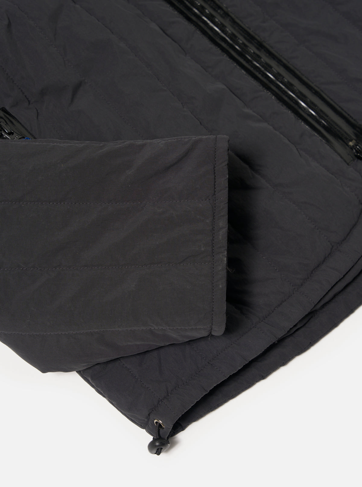 Topologie x Universal Works Charcoal TW Recycled Nylon Quilted Liner Jacket