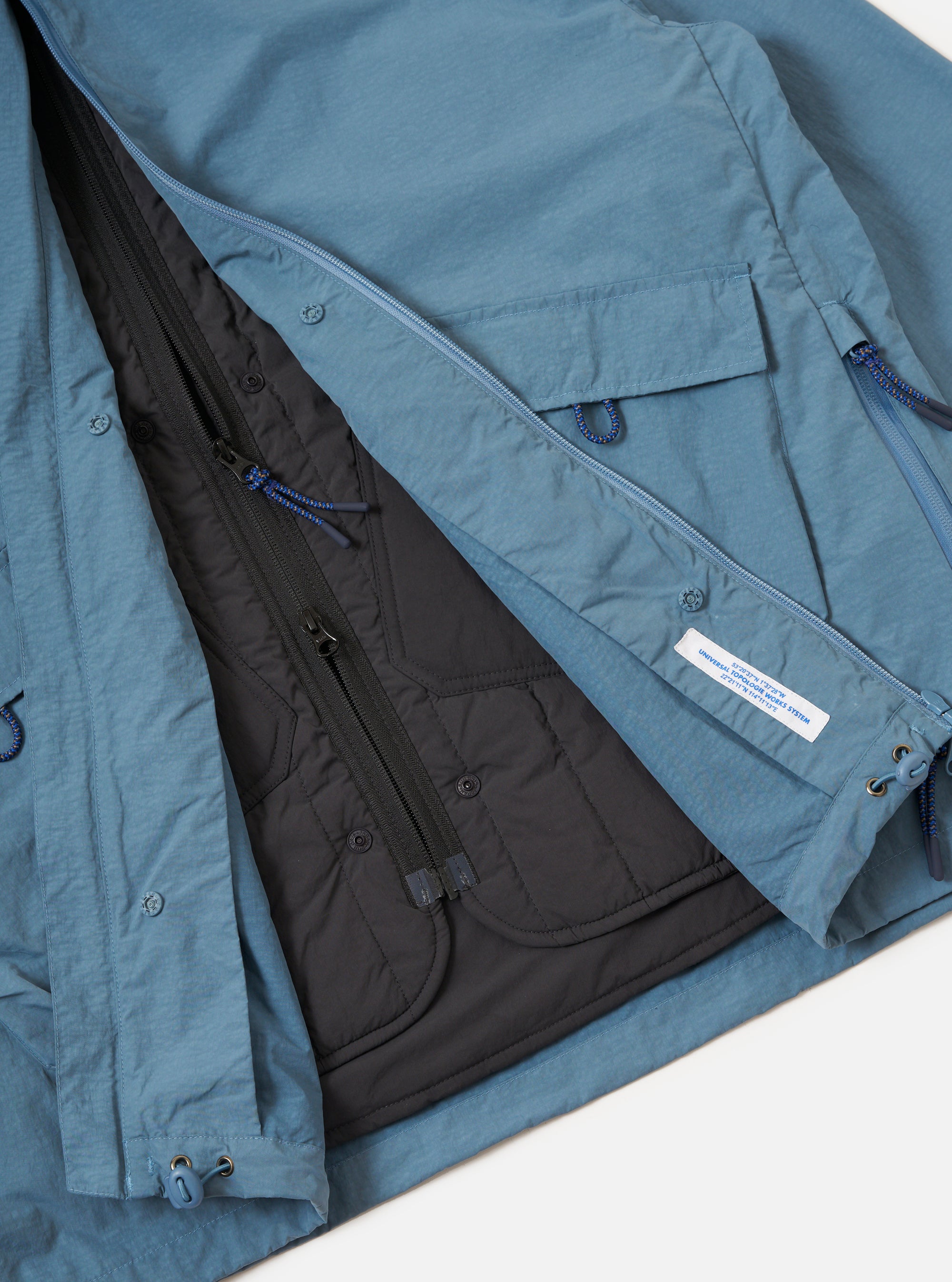 Topologie x Universal Works Bluefin Peach Recycled Nylon 2 In 1 Jacket