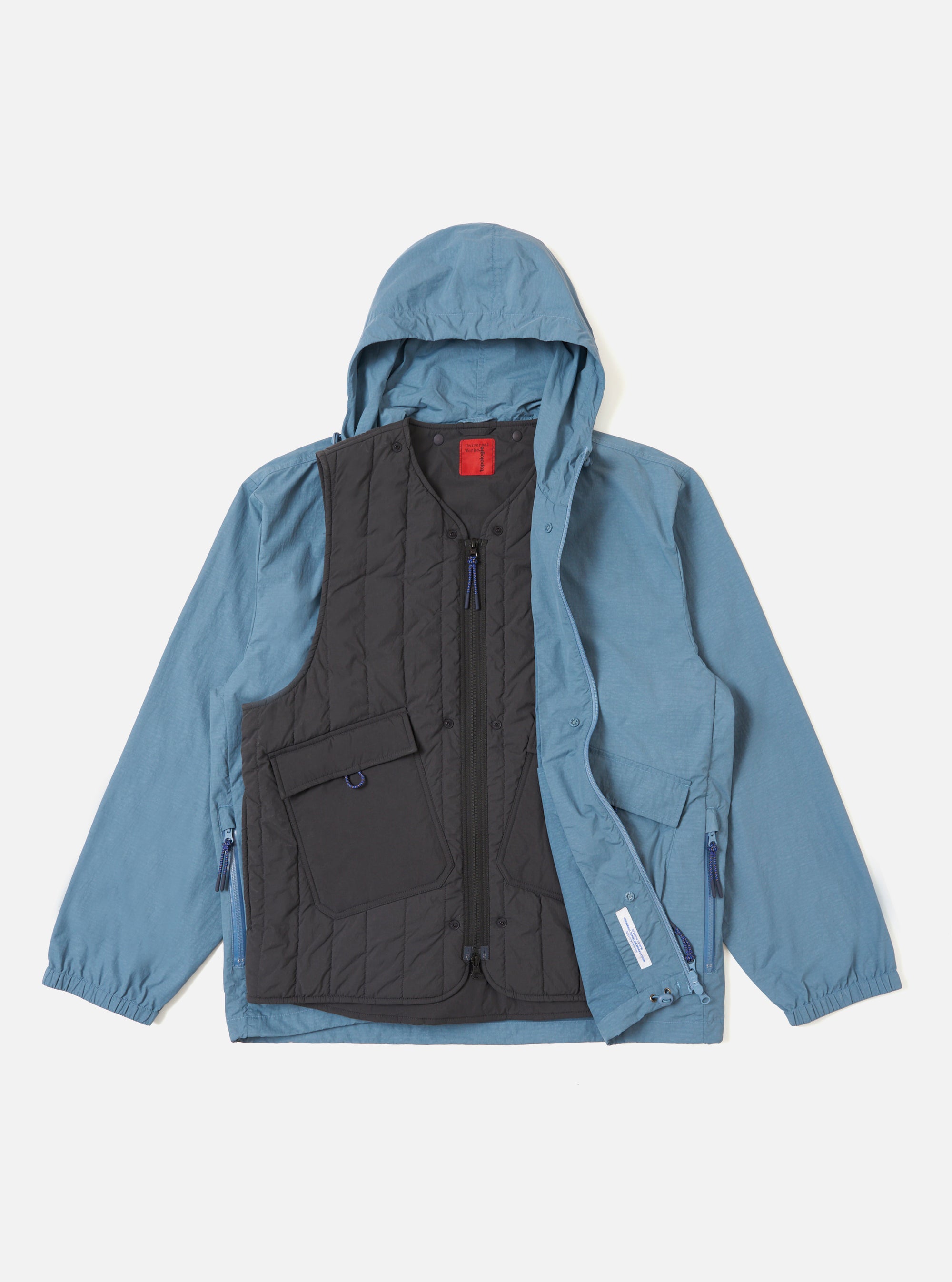 Topologie x Universal Works Bluefin Peach Recycled Nylon 2 In 1 Jacket