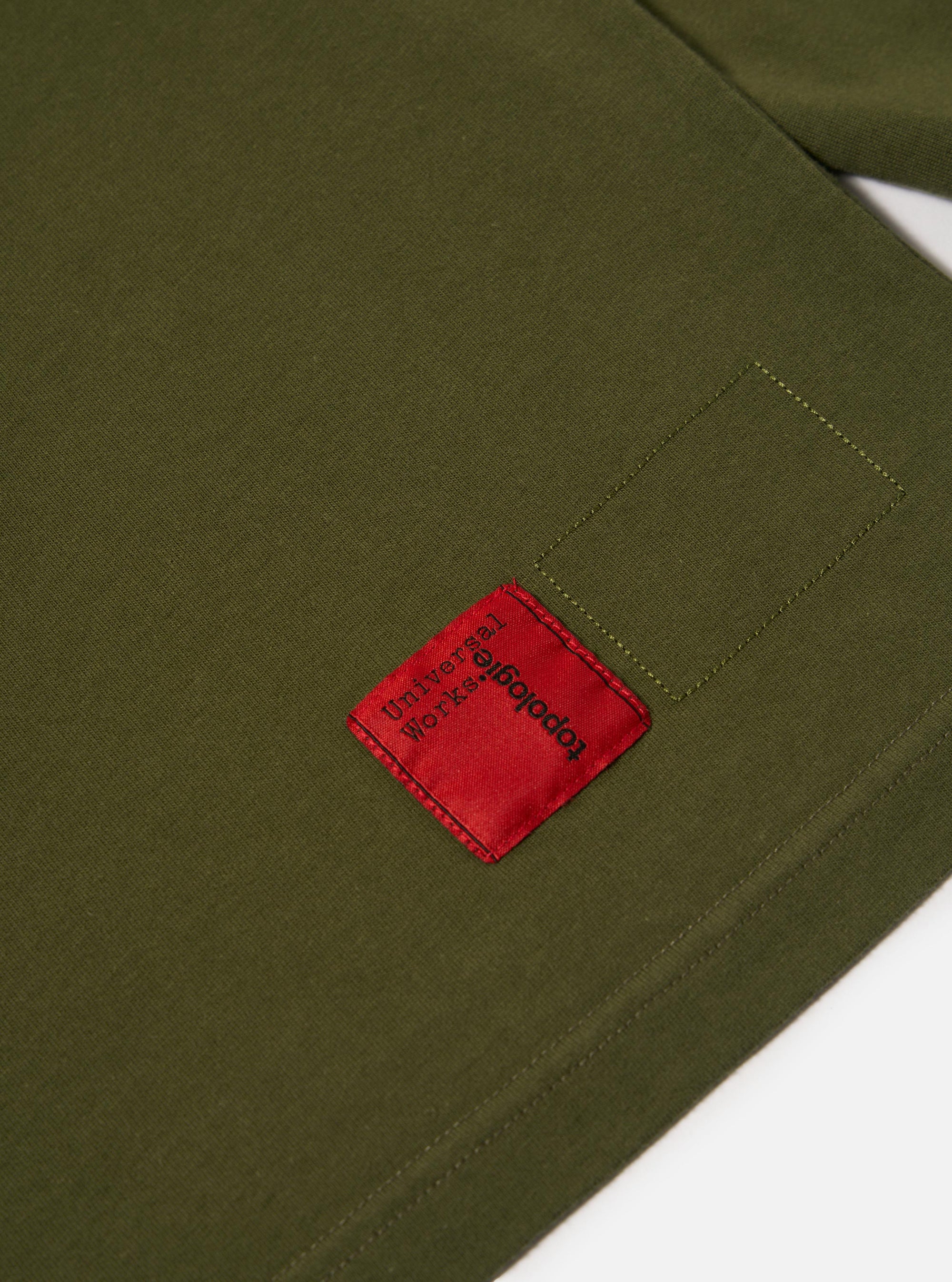 Topologie x Universal Works Olive/Brown MW Organic Cotton Rugby Shirt