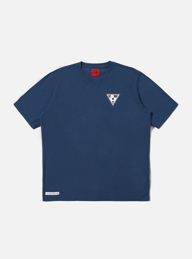 Topologie x Universal Works Navy Organic Jersey Rocks Print Tee