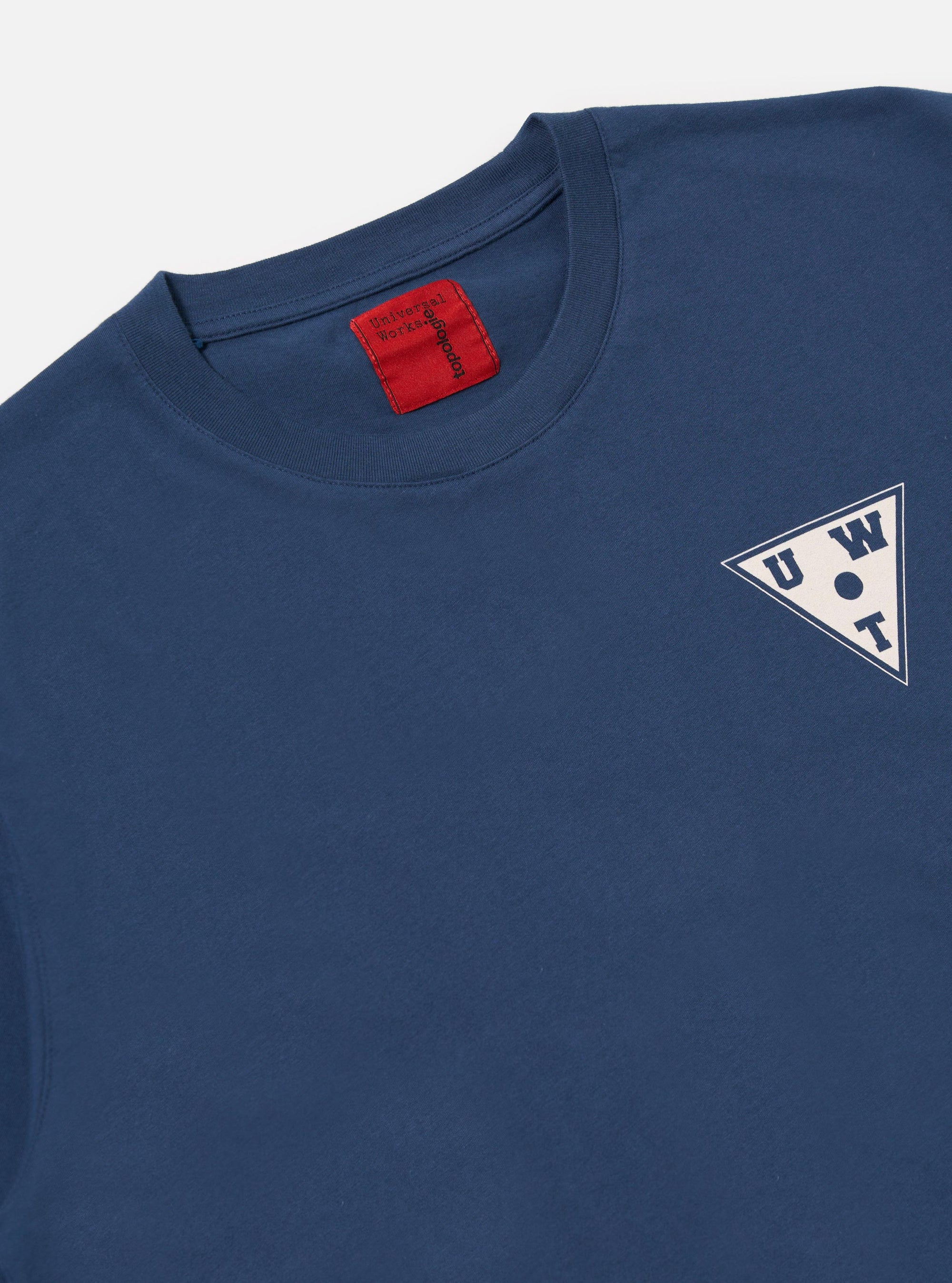 Topologie x Universal Works Navy Organic Jersey Rocks Print Tee