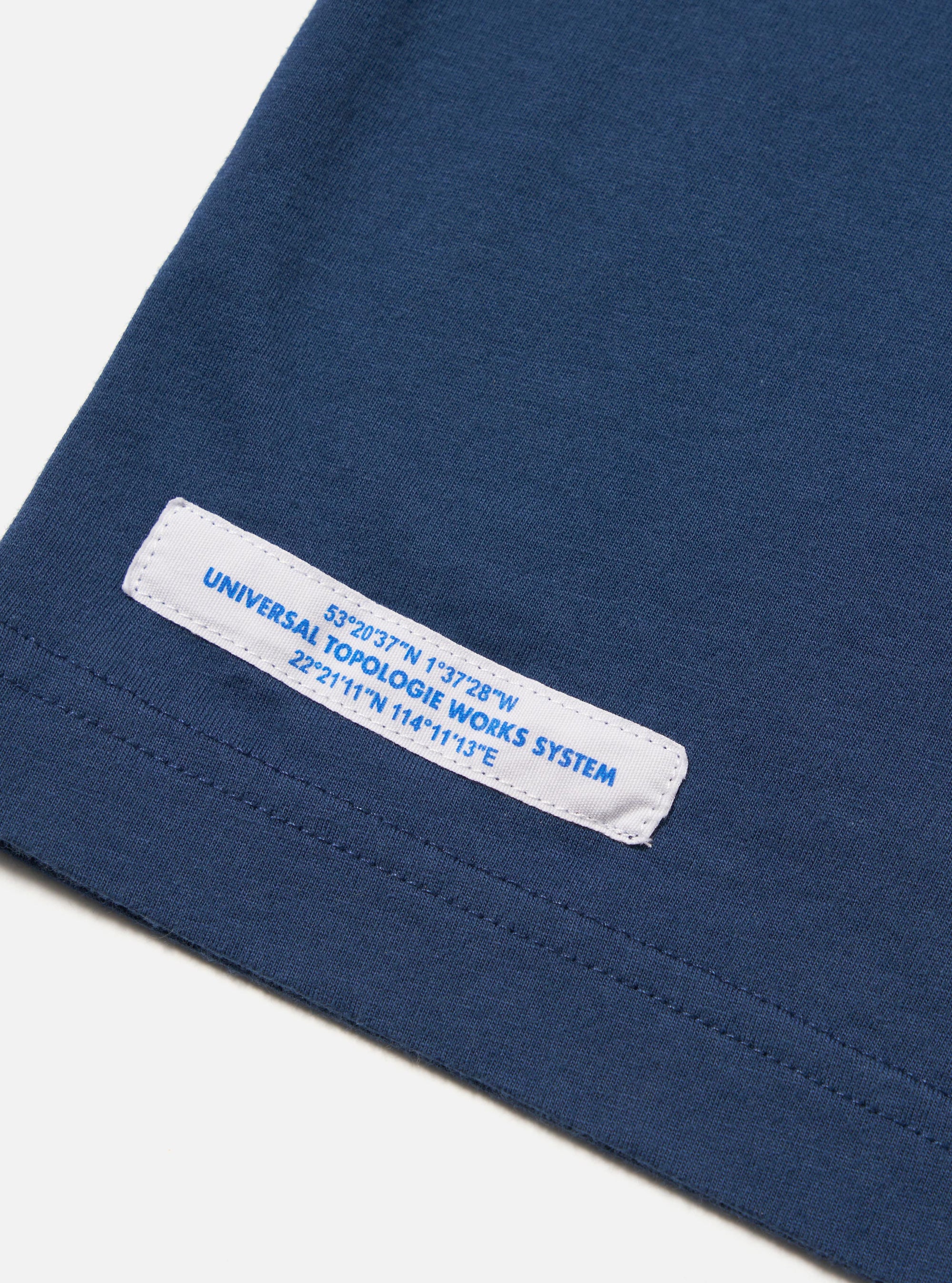 Topologie x Universal Works Navy Organic Jersey Rocks Print Tee