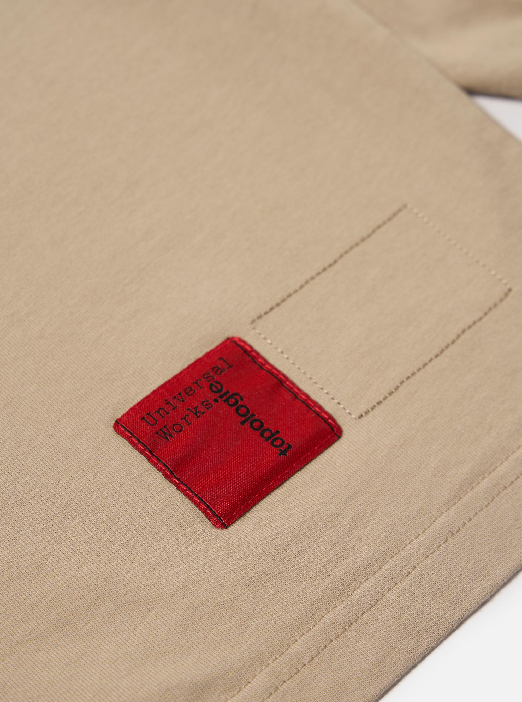 Topologie x Universal Works Sand/Olive MW Organic Cotton Rugby Shirt