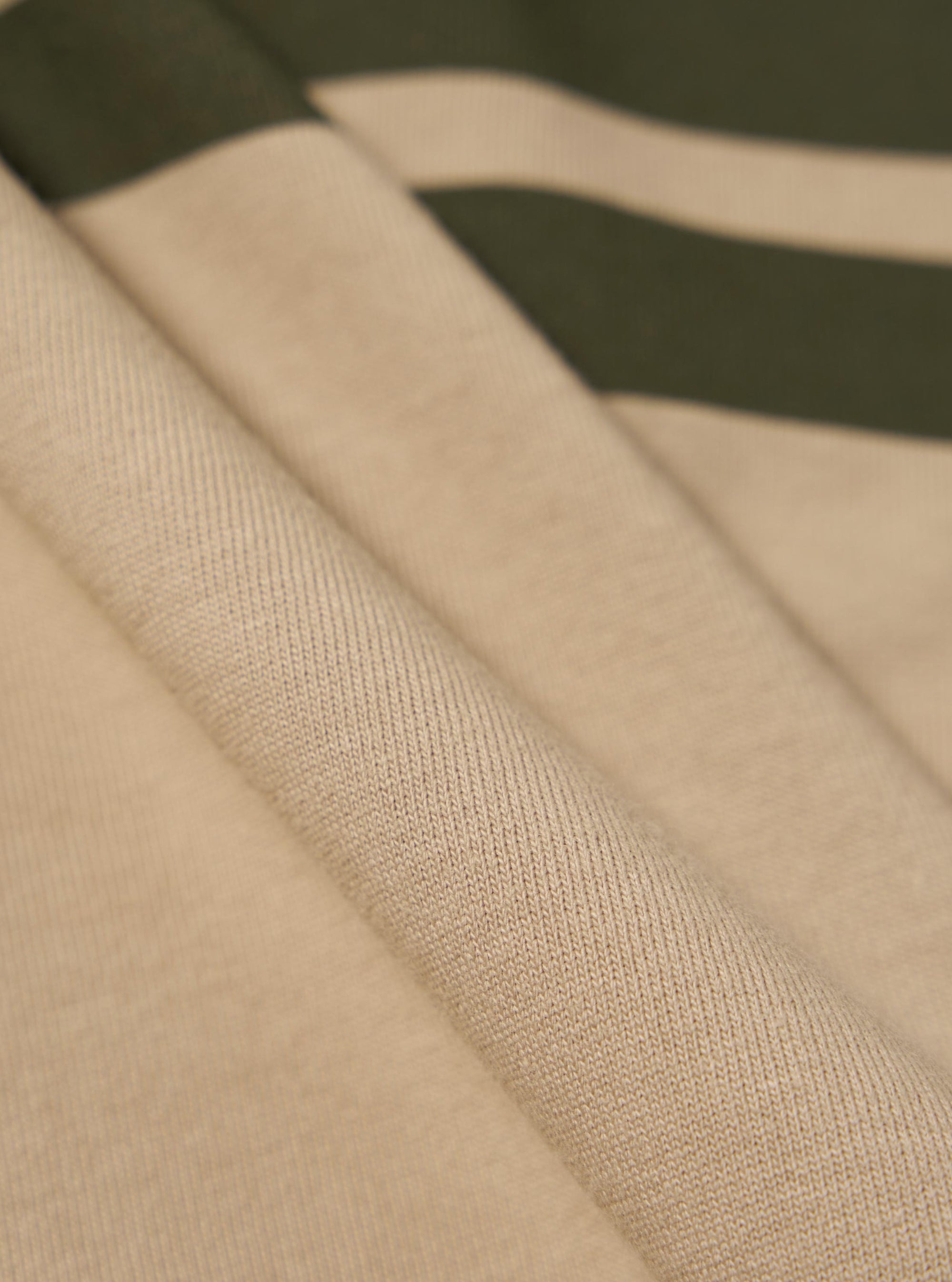 Topologie x Universal Works Sand/Olive MW Organic Cotton Rugby Shirt