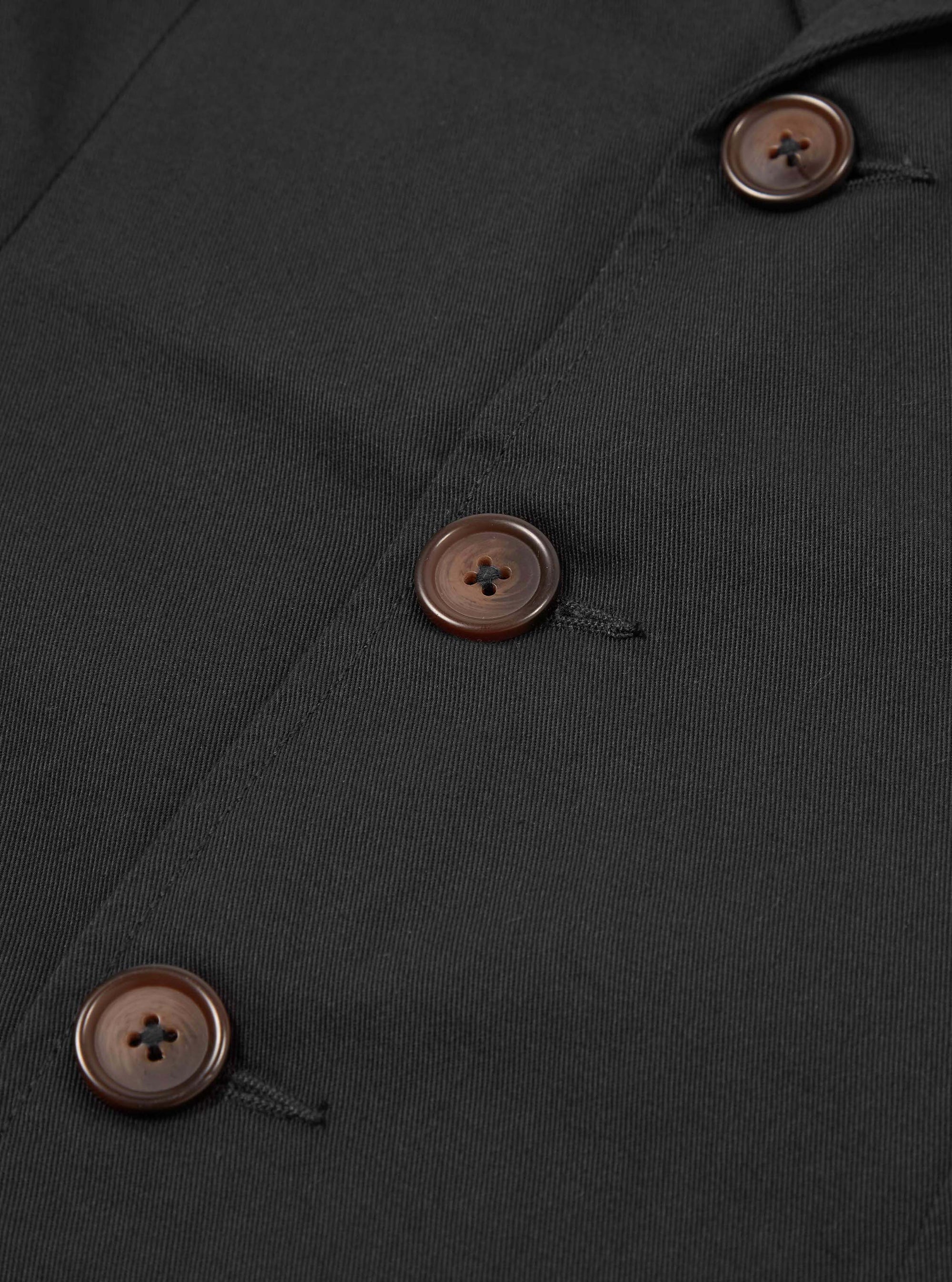 Black Twill London Jacket