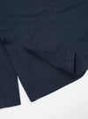Close-up of the Navy Twill London Jacket showing the twill fabric and tailored details. Shot on a white background.