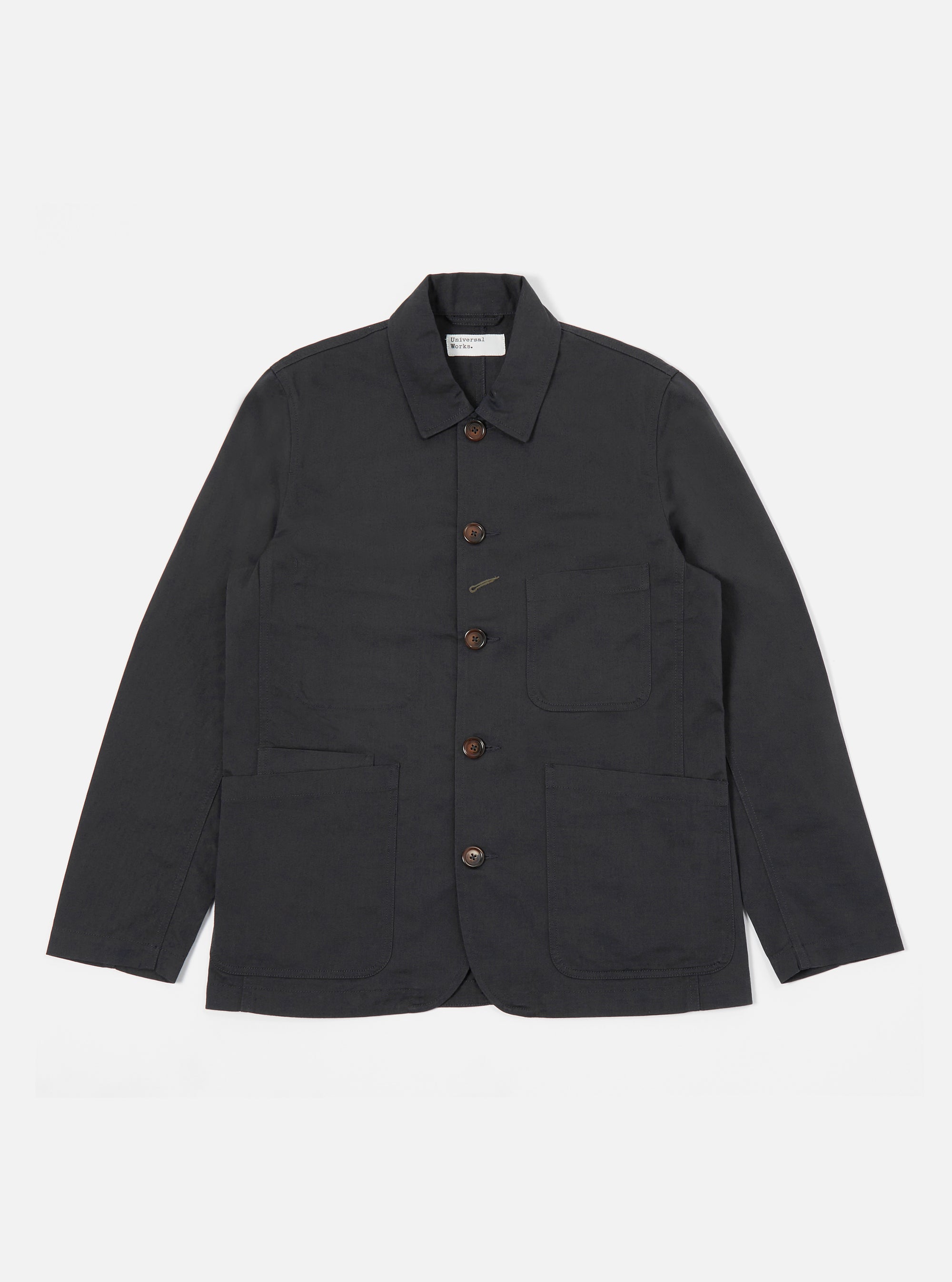 Black Twill Bakers Jacket