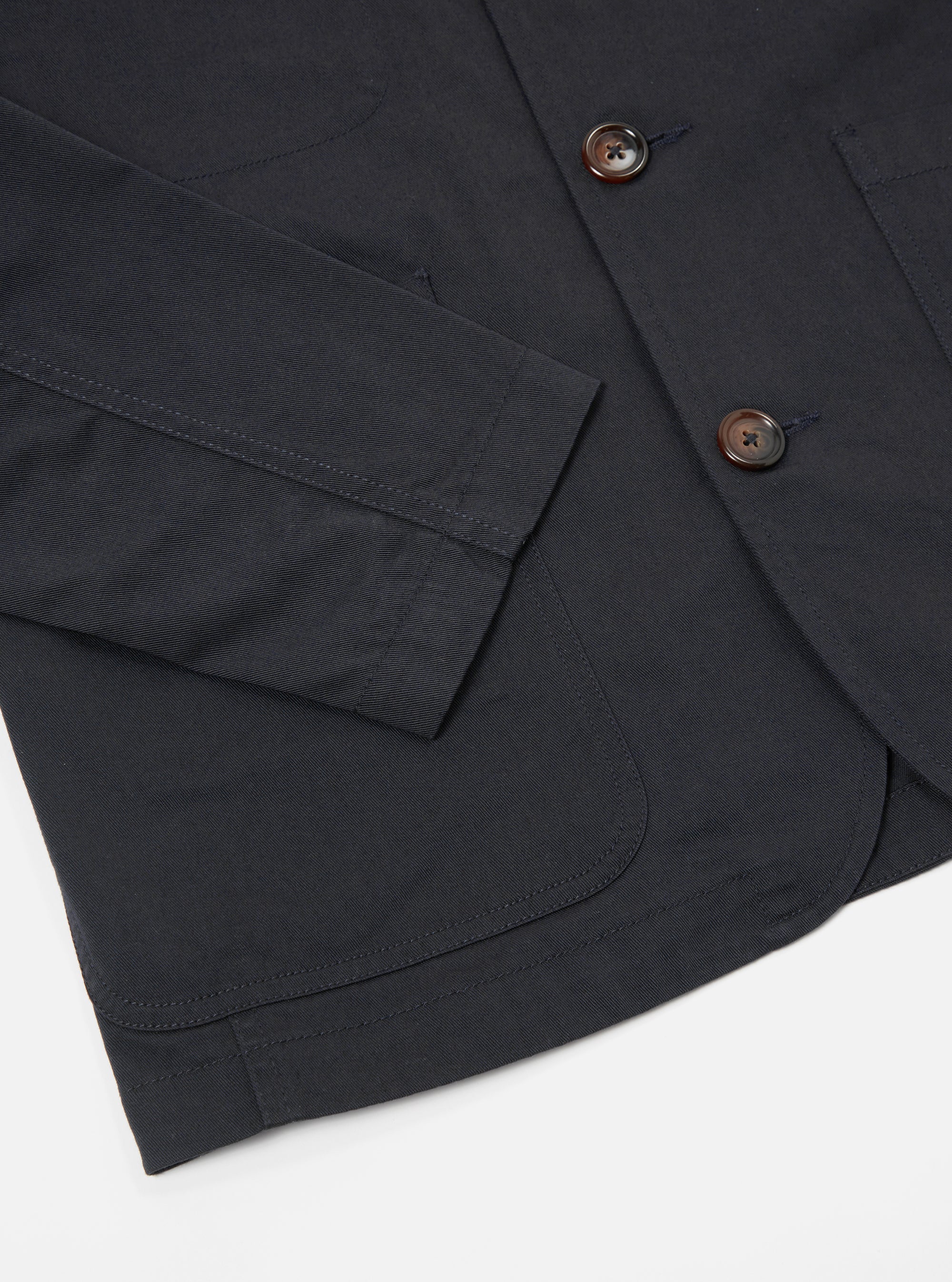 Black Twill Bakers Jacket