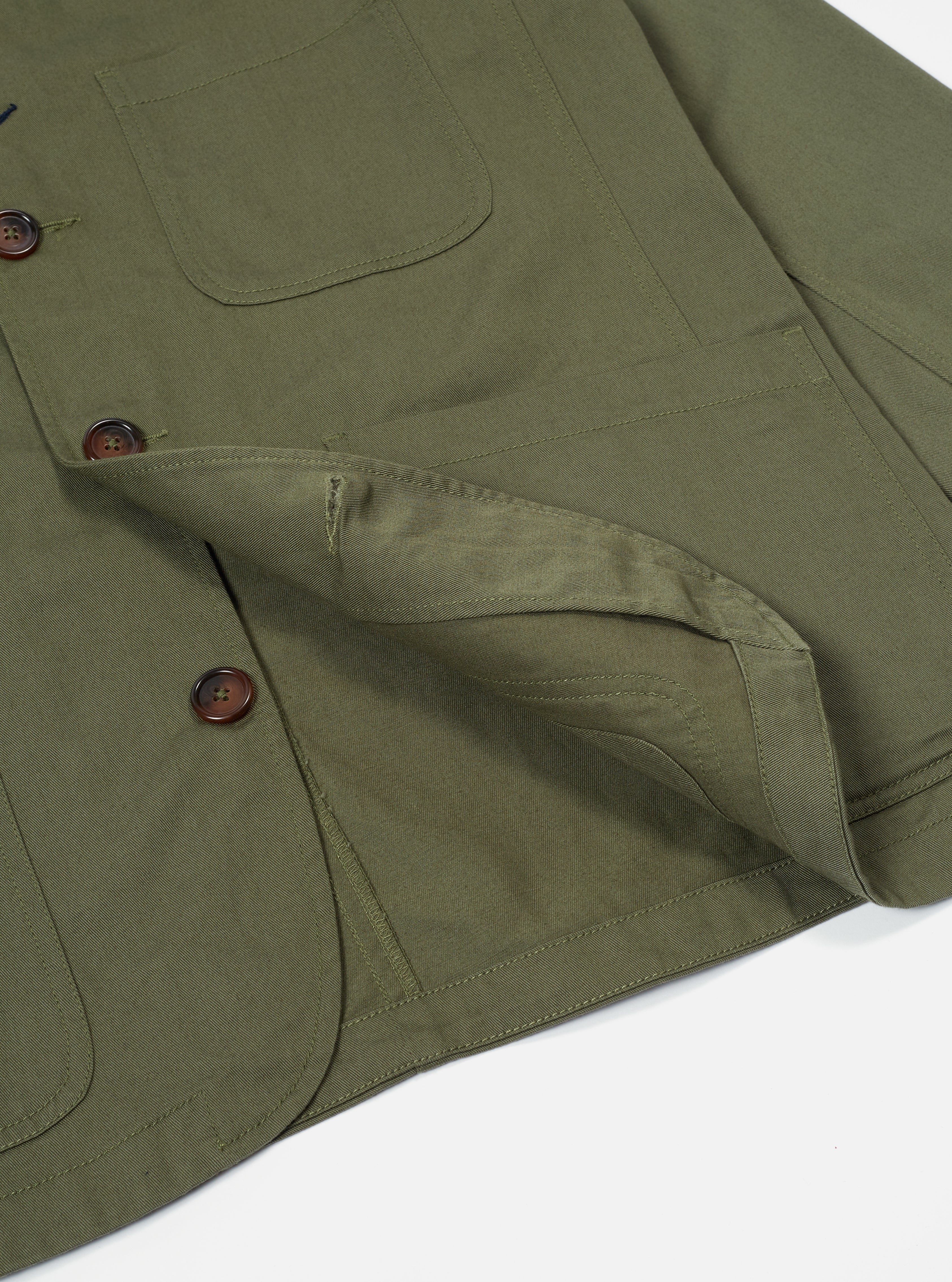 Men's Bakers Chore Jacket | Green | Twill | Universal Works