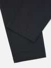 Close-up of the Black Twill Military Chino on a white background. The dark fabric shows a subtle twill weave and clean stitching.