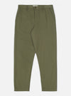 Light Olive Twill Military Chino pants on a white background. These twill pants have a relaxed fit. The light olive color is neutral and versatile.