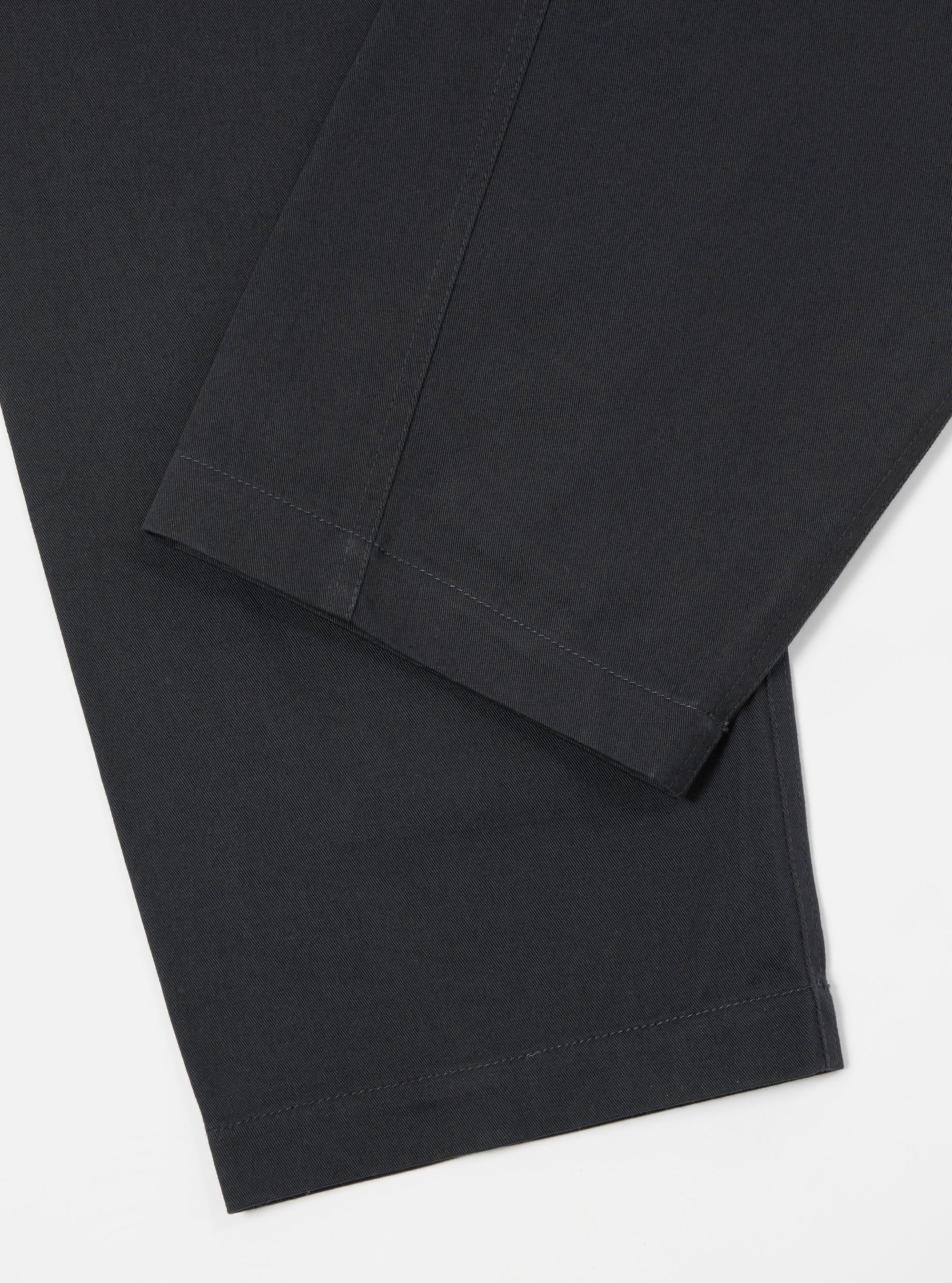 Black Twill Curved Pant