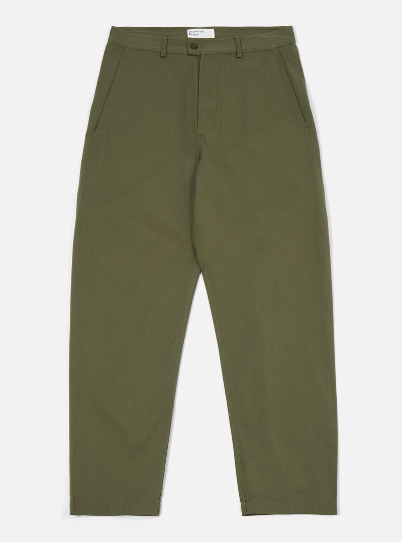 Light Olive Twill Curved Pant