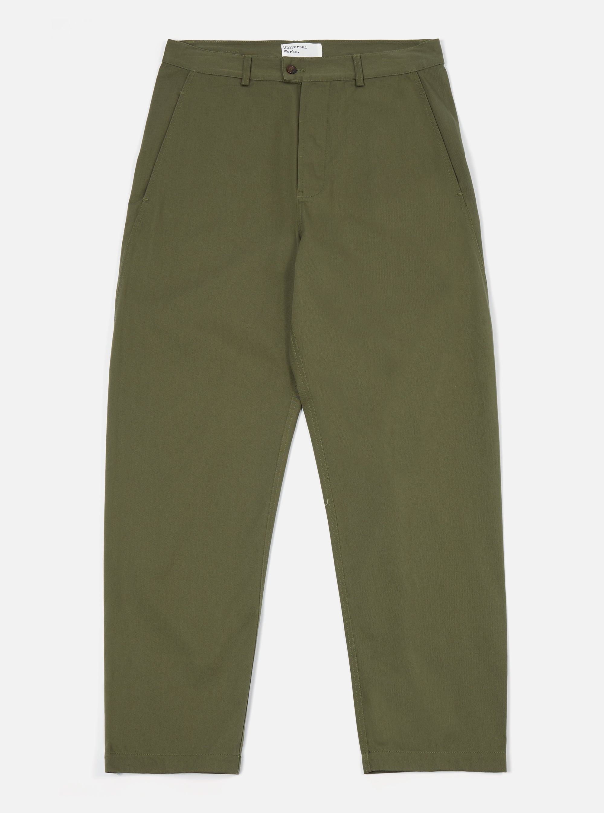 Light Olive Twill Curved Pant