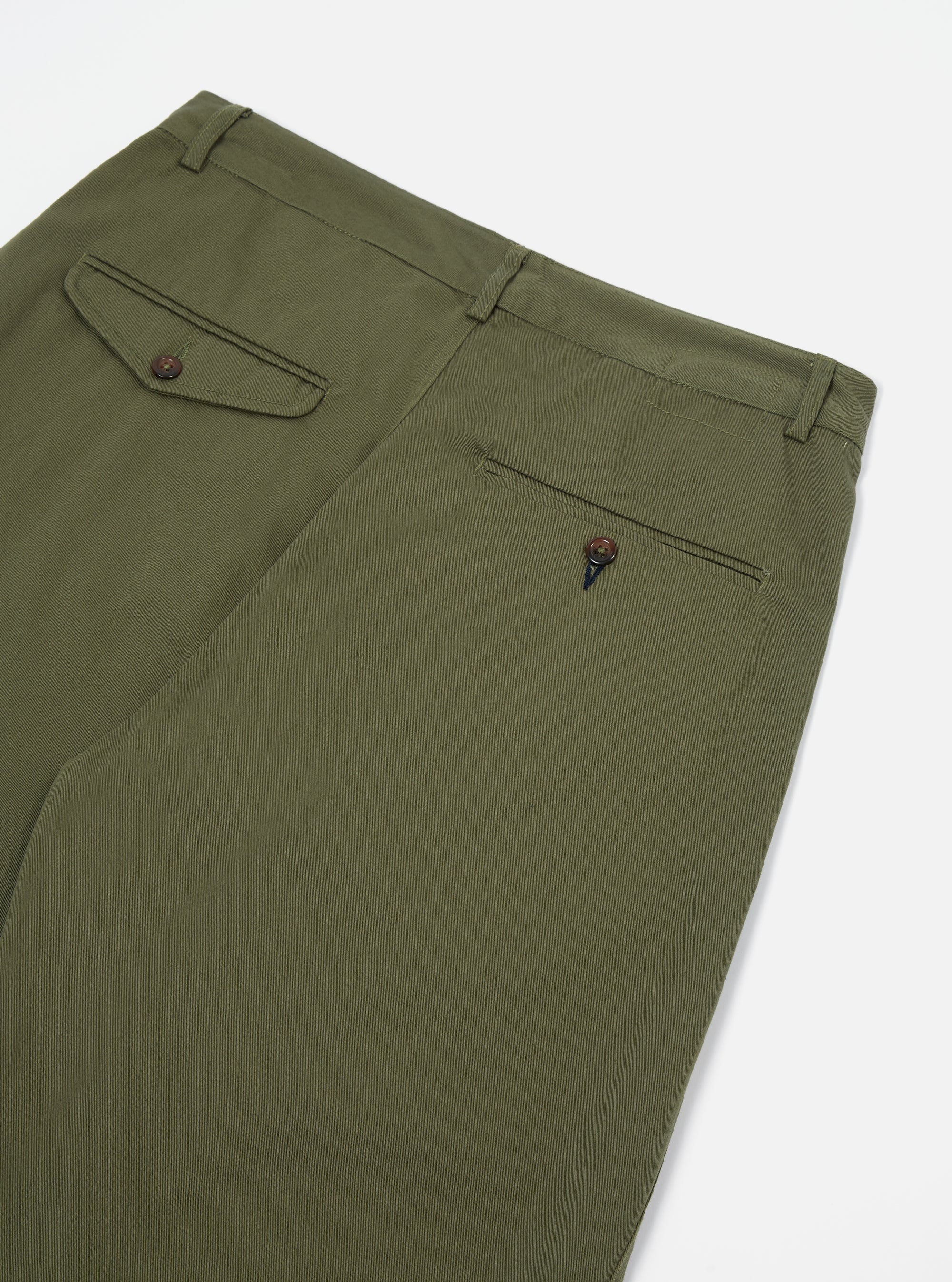 Light Olive Twill Curved Pant