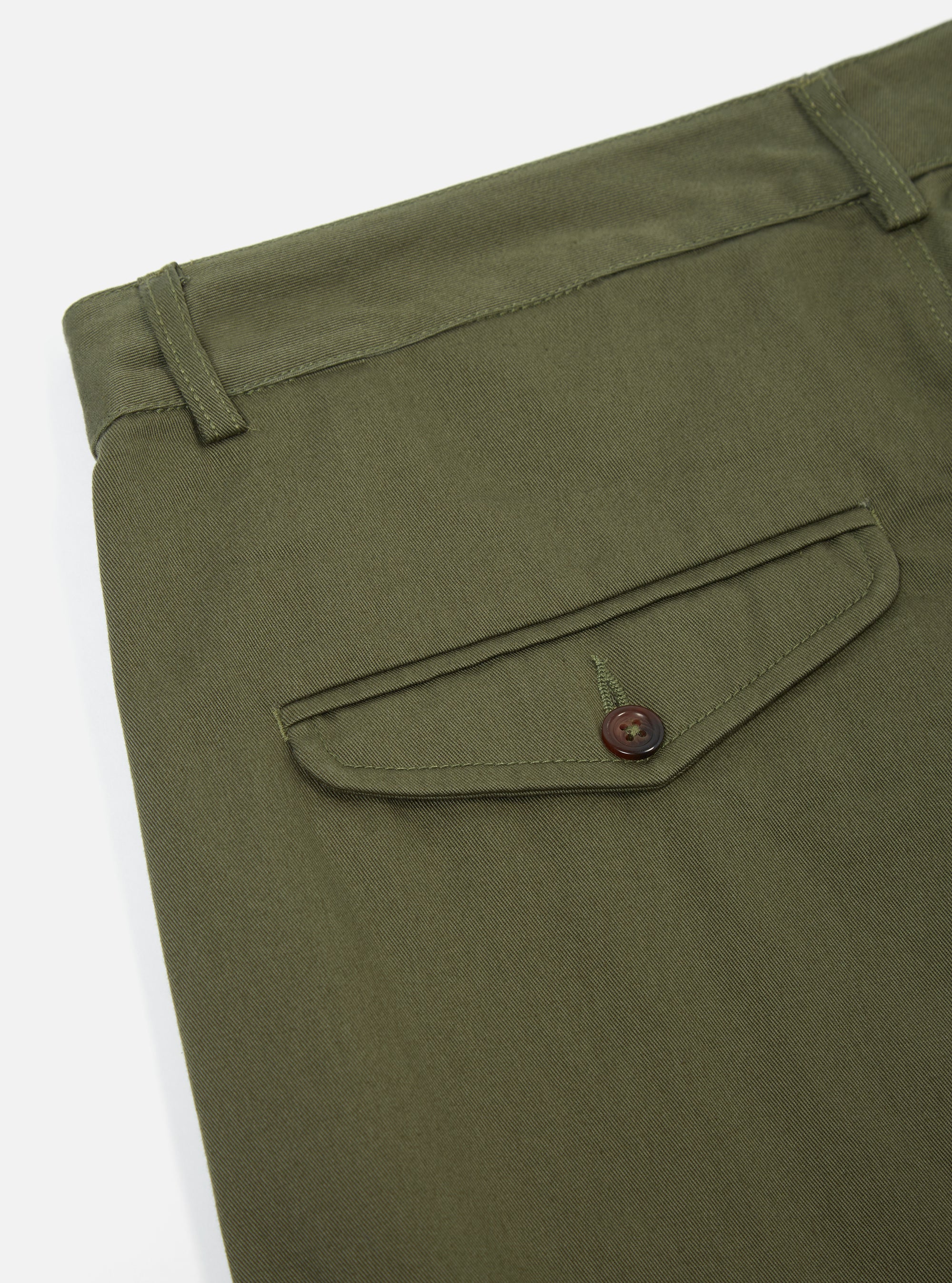 Light Olive Twill Curved Pant