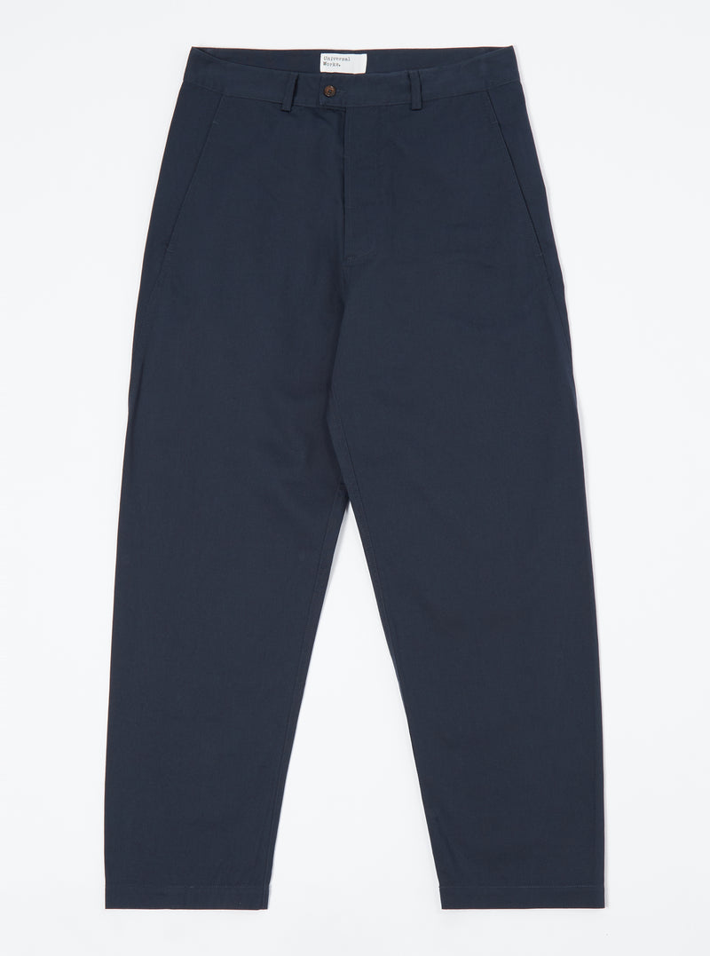Navy Twill Curved Pant