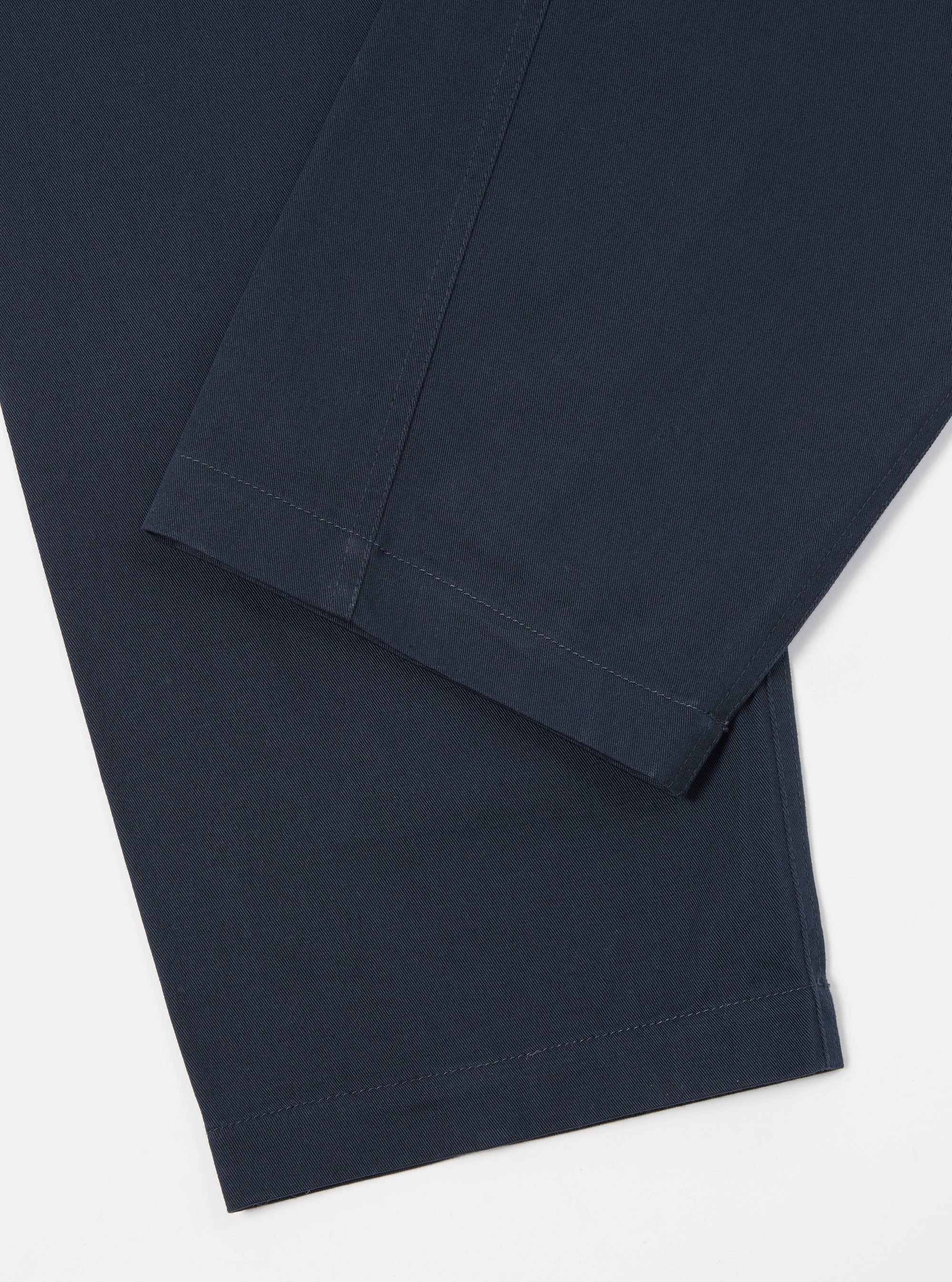 Navy Twill Curved Pant