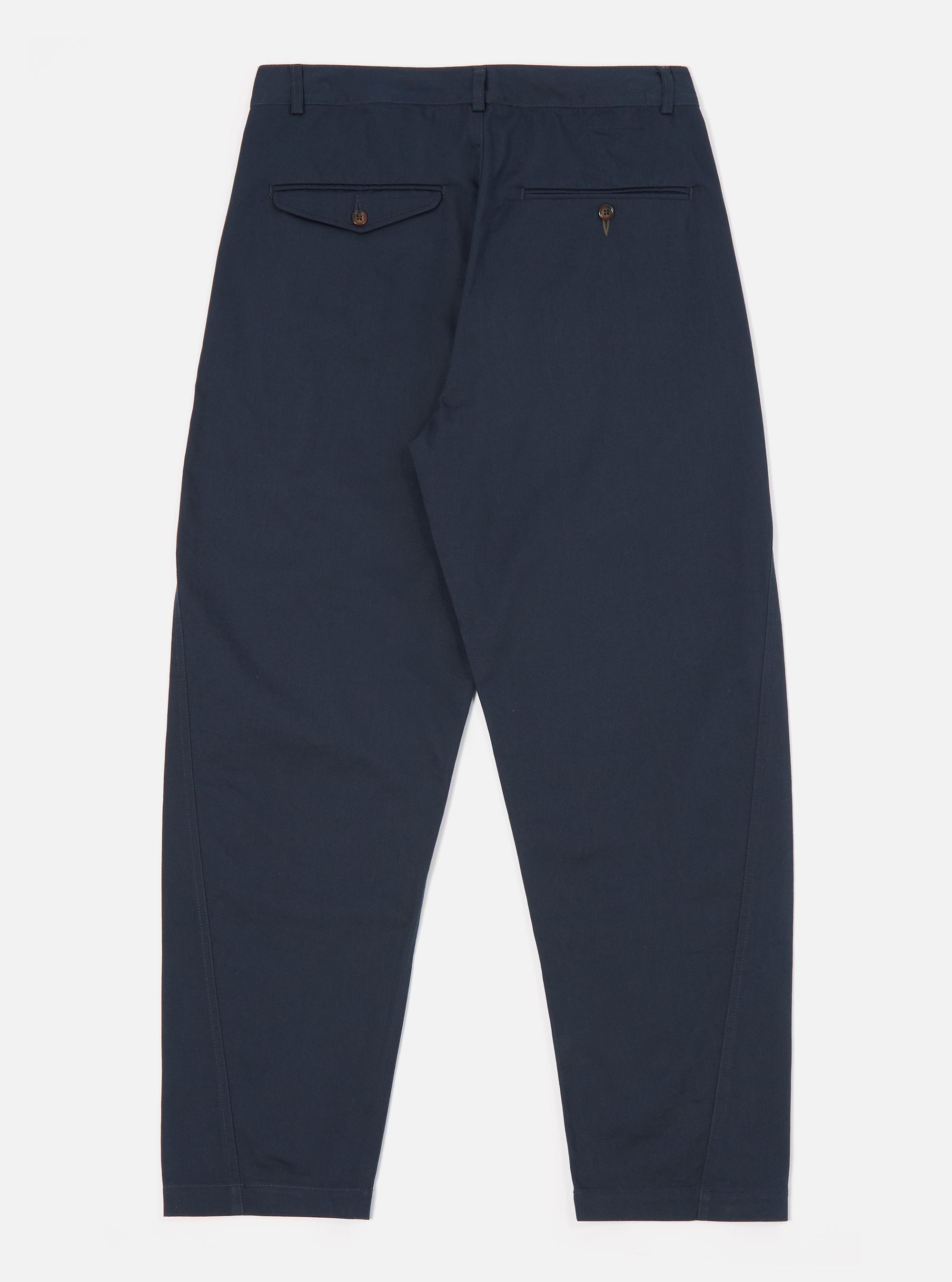 Navy Twill Curved Pant