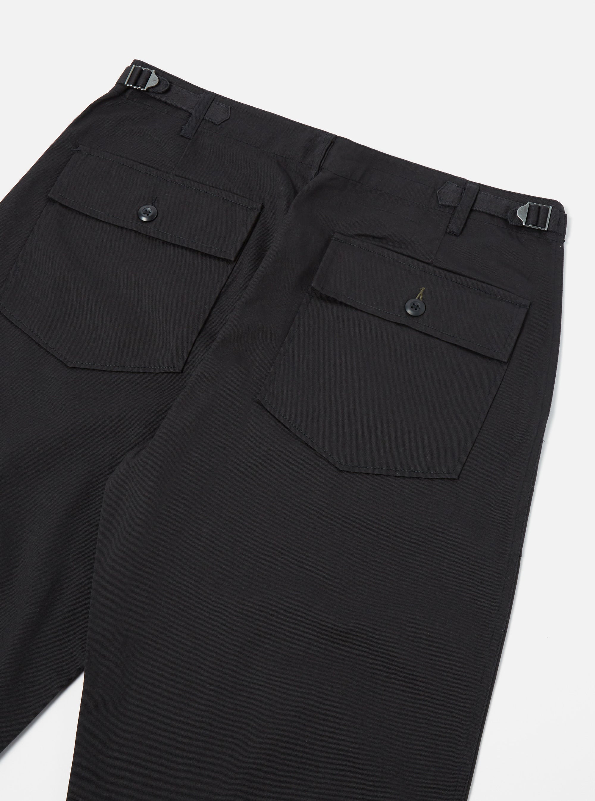 Black Twill Fatigue Pant (Undarted)