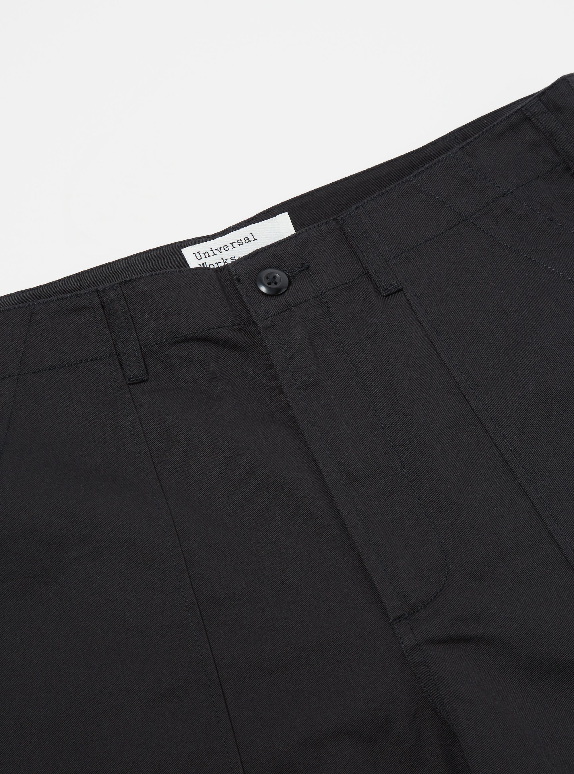 Black Twill Fatigue Pant (Undarted)