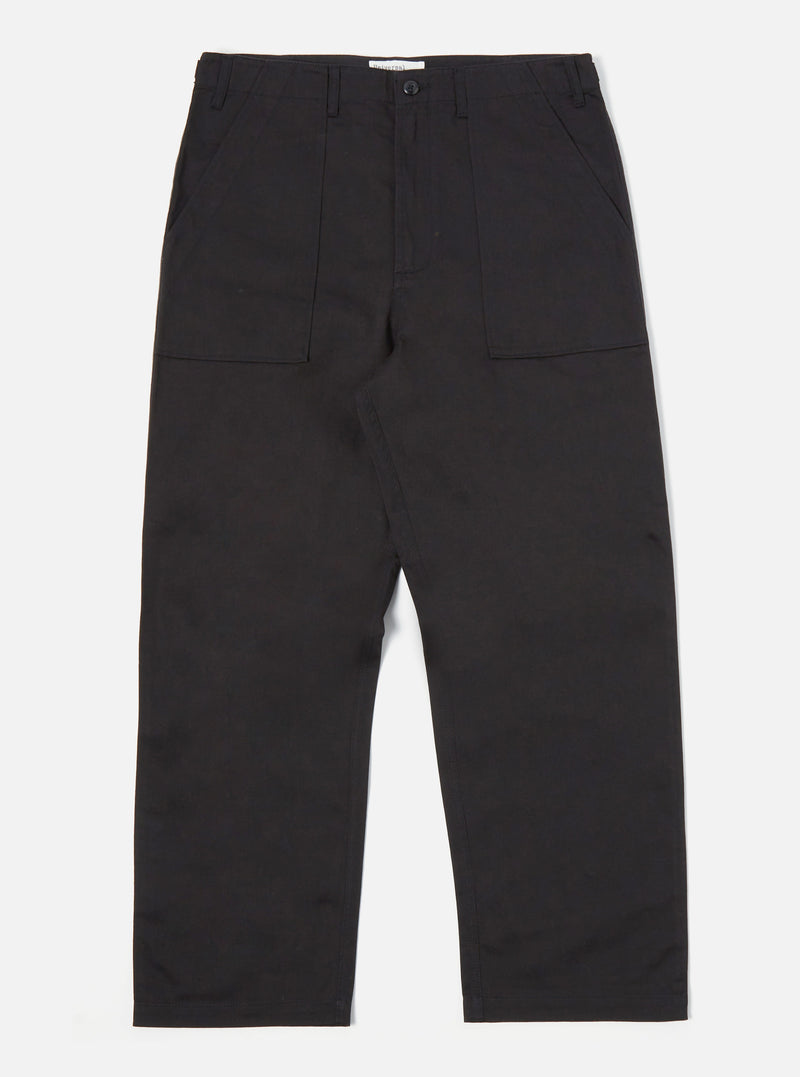 Black Twill Fatigue Pant (Undarted)