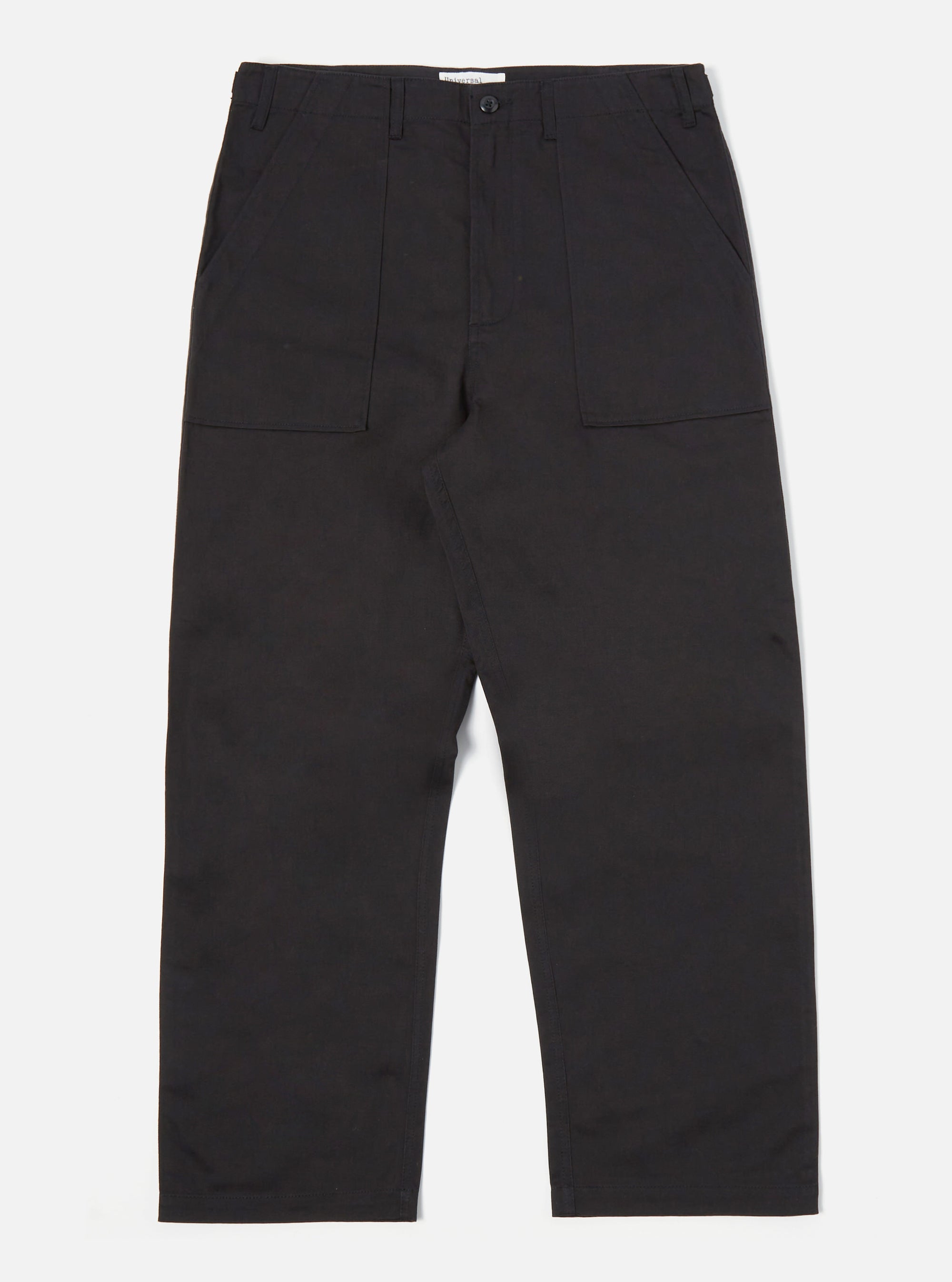 Black Twill Fatigue Pant (Undarted)
