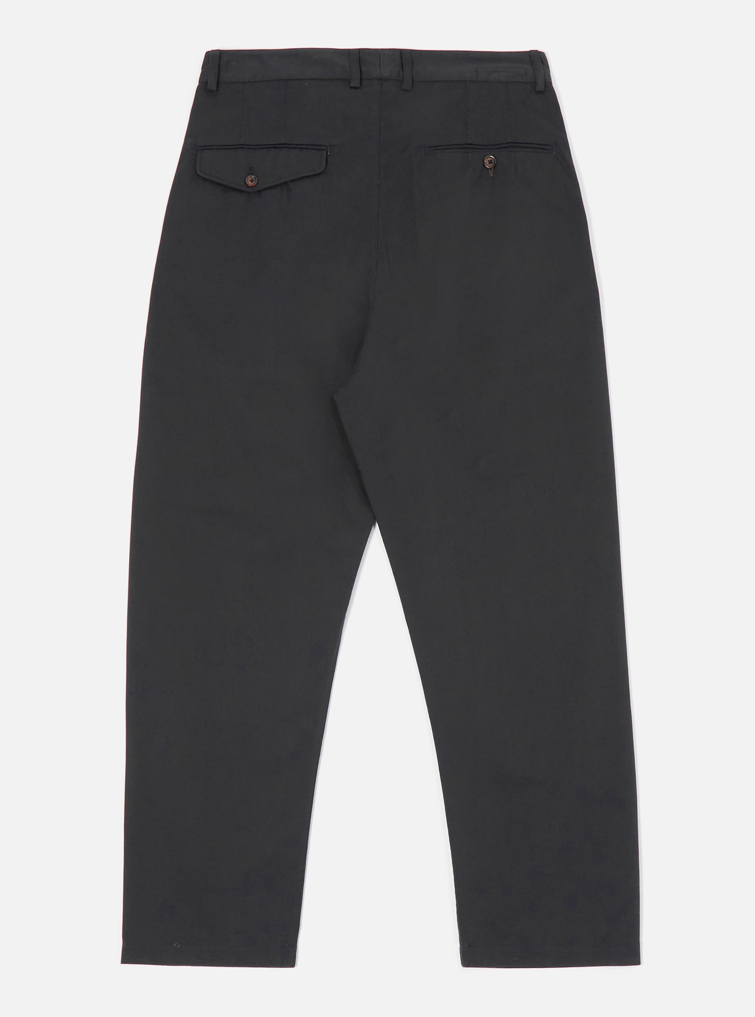 Black Twill Double Pleat Pant – Universal Works