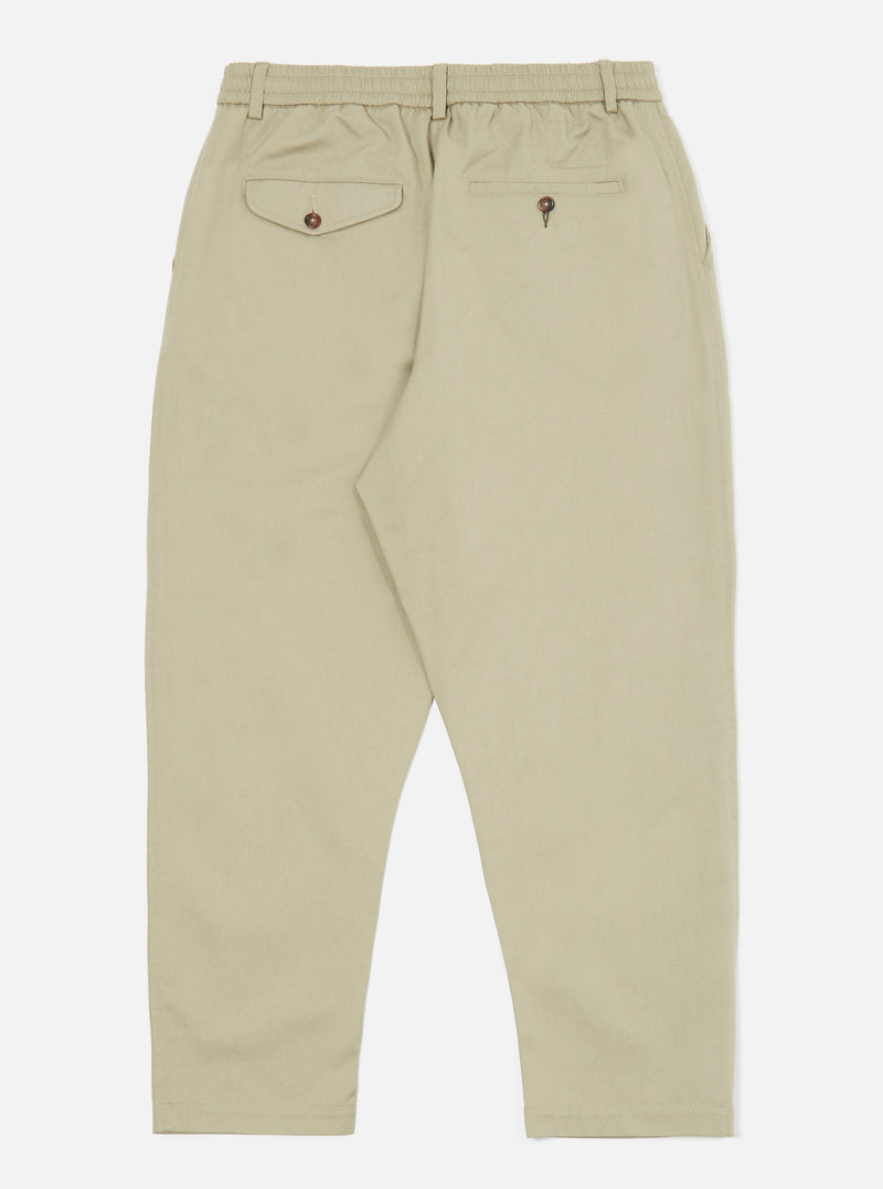 Stone Twill Pleated Track Pant