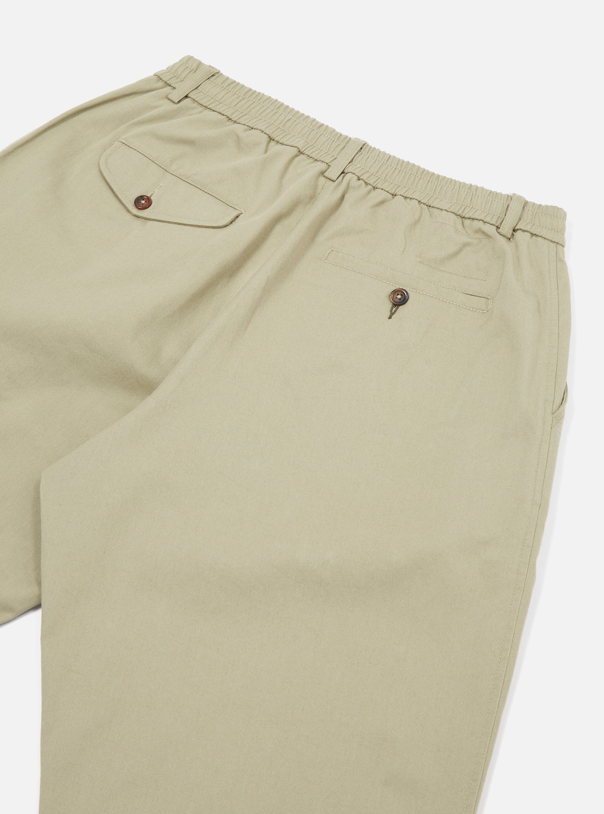 Stone Twill Pleated Track Pant
