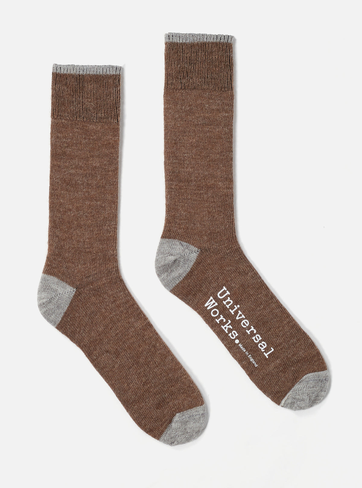 Brown Alpaca Wool Alpaca Sock