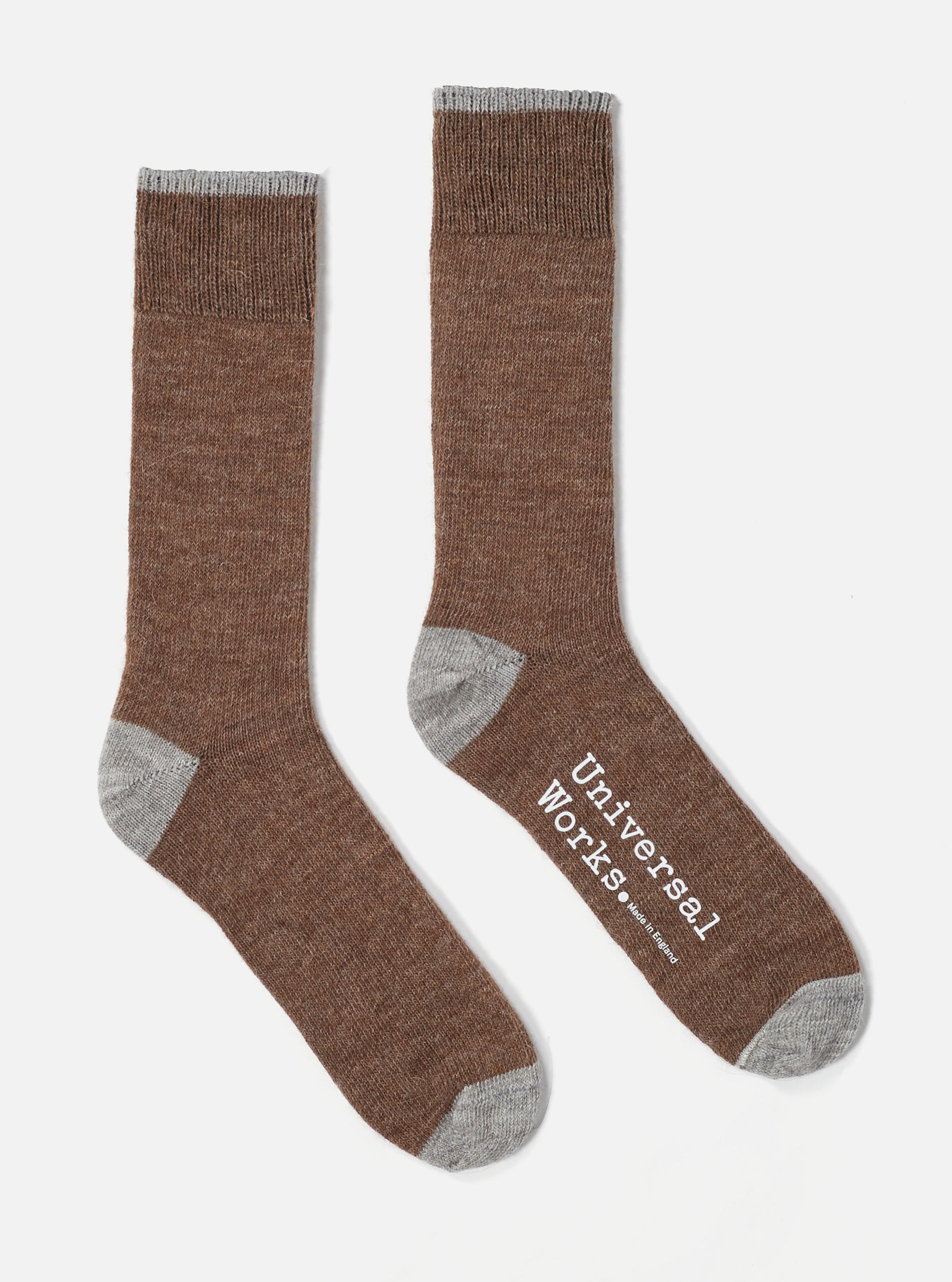 Brown Alpaca Wool Alpaca Sock