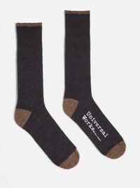 Charcoal Alpaca Wool Alpaca Sock