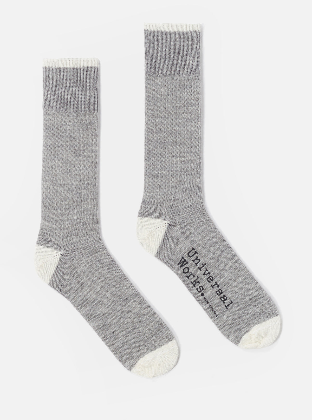 Grey Marl Alpaca Wool Alpaca Sock