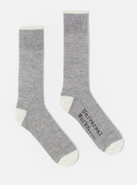 Grey Marl Alpaca Wool Alpaca Sock