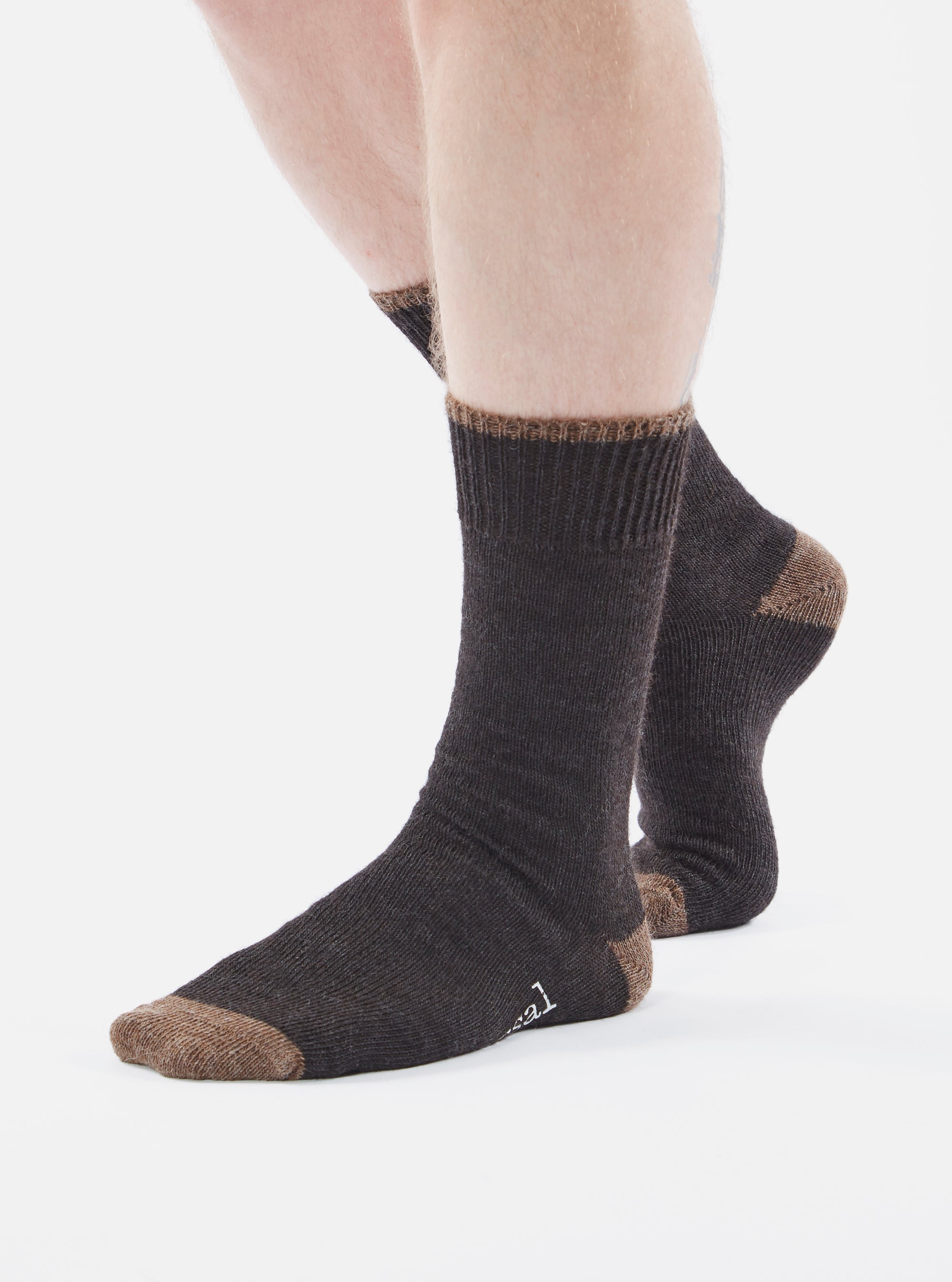Charcoal Alpaca Wool Alpaca Sock