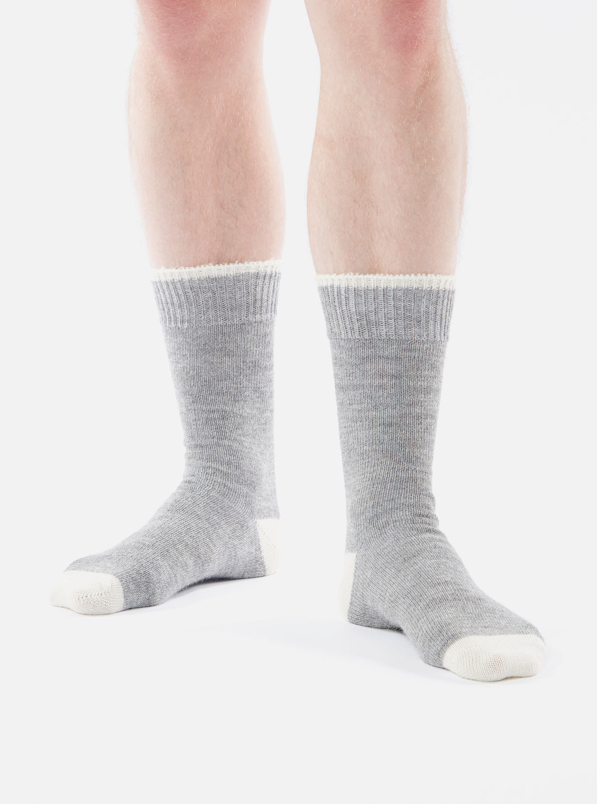 Grey Marl Alpaca Wool Alpaca Sock