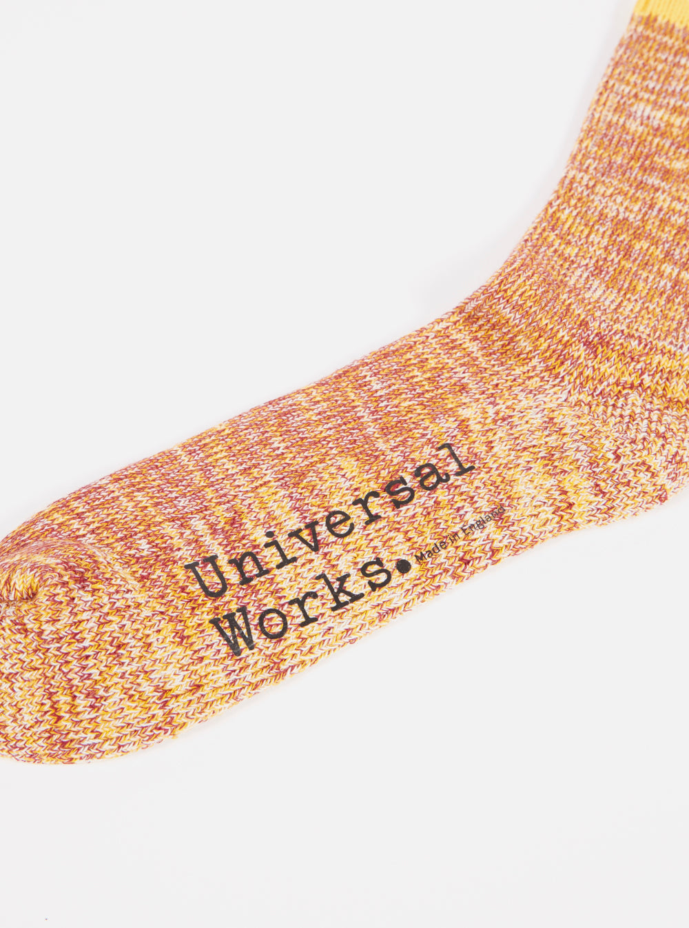 Yellow Cotton Everyday Stripe Sock