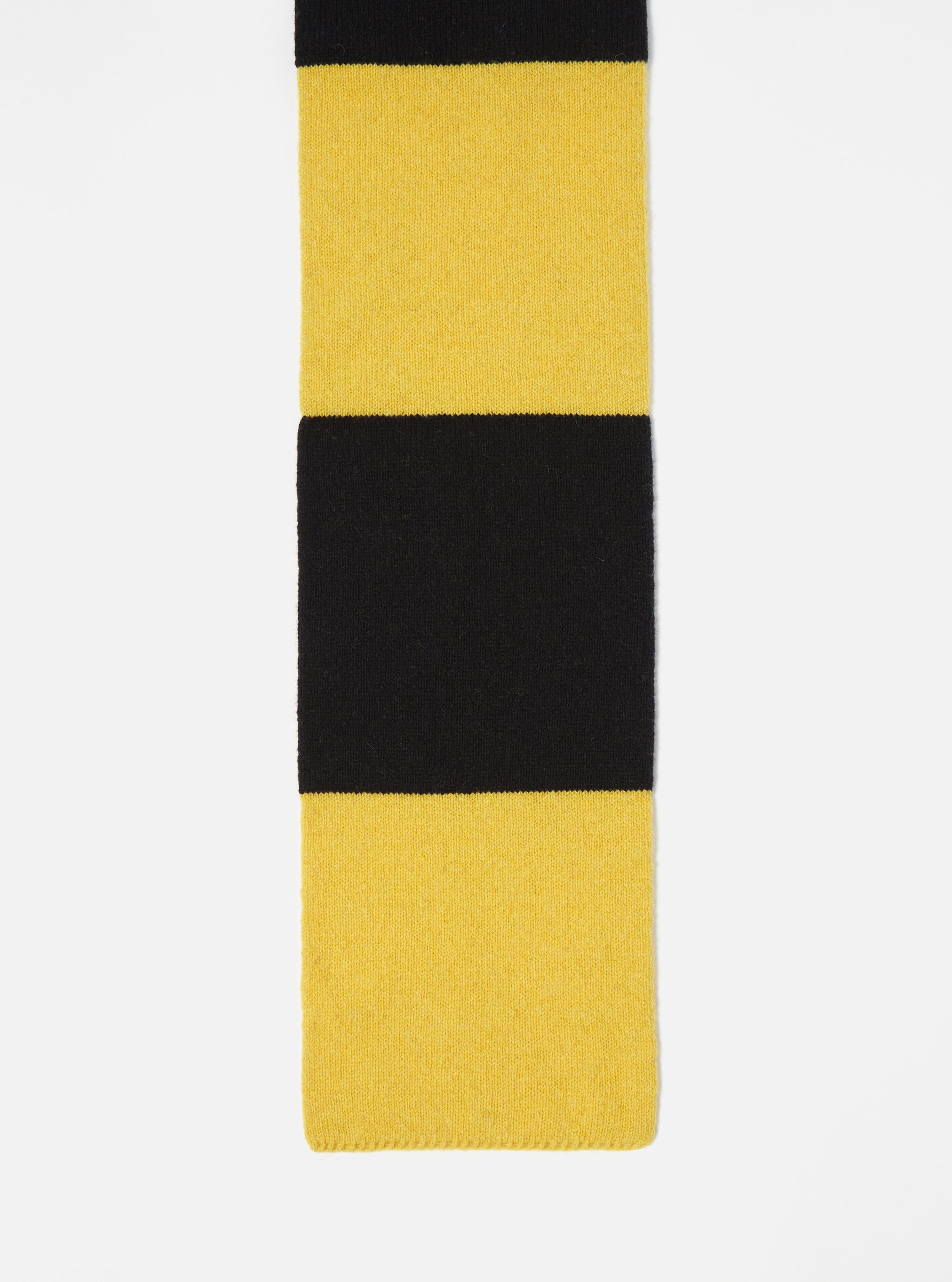 Black/Yellow Soft Wool Deluxe Football Scarf – Universal Works