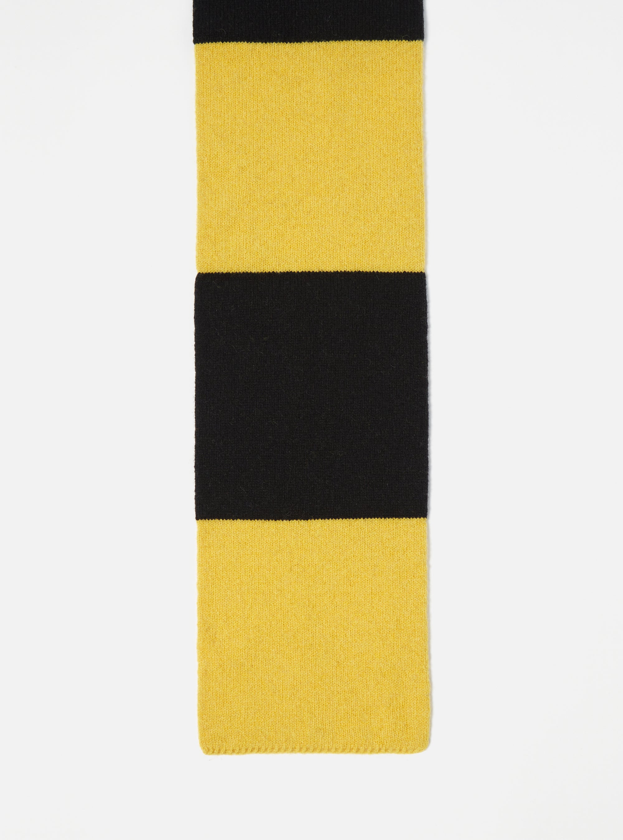 Wool Scarf Black And Yellow Striped Scarf UNIQLO X MARIMEKKO Brown