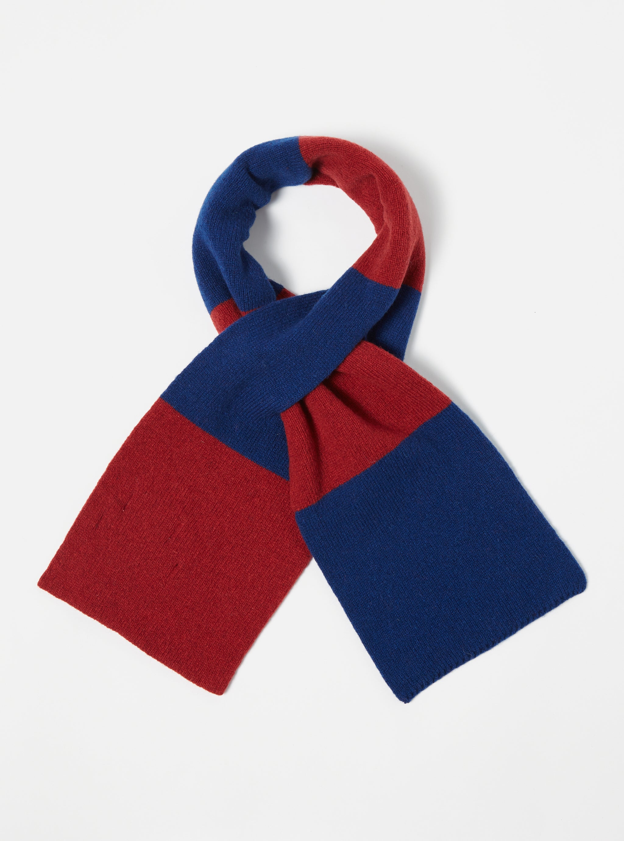 Red/Blue Soft Wool Deluxe Football Scarf – Universal Works