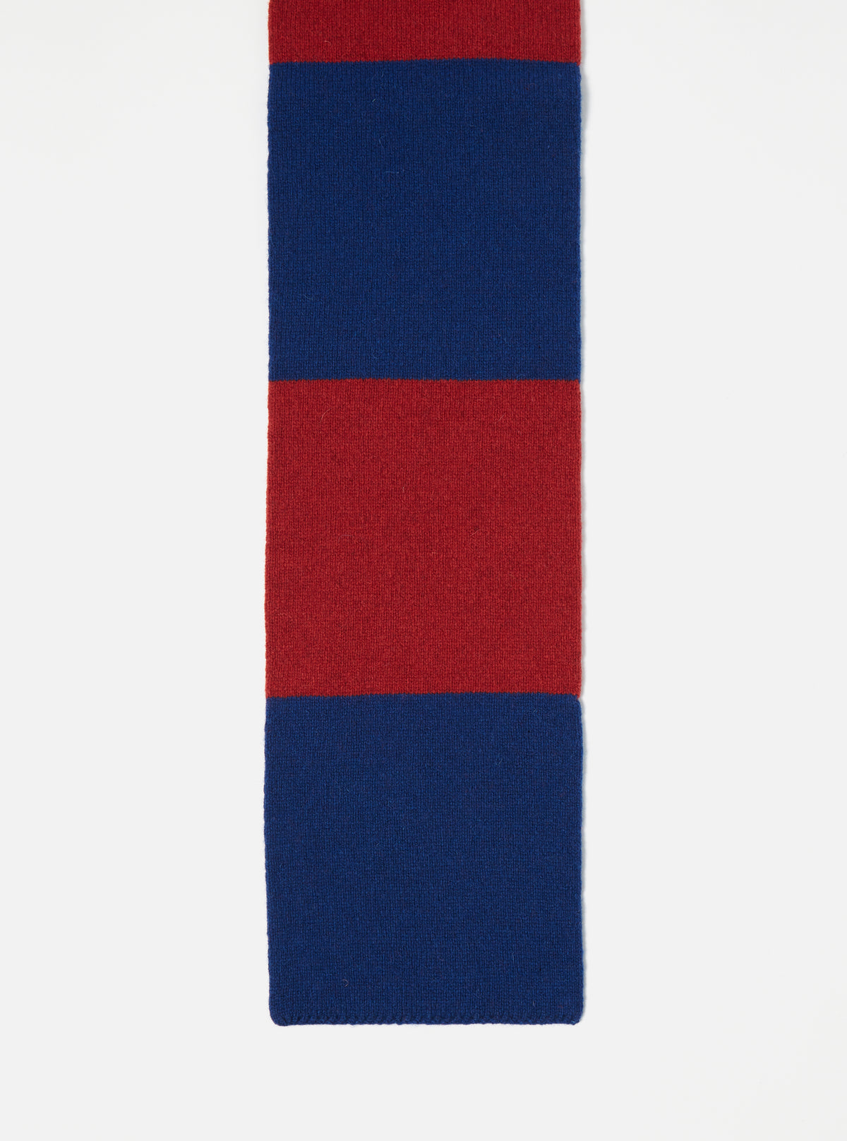 Red/Blue Soft Wool Deluxe Football Scarf
