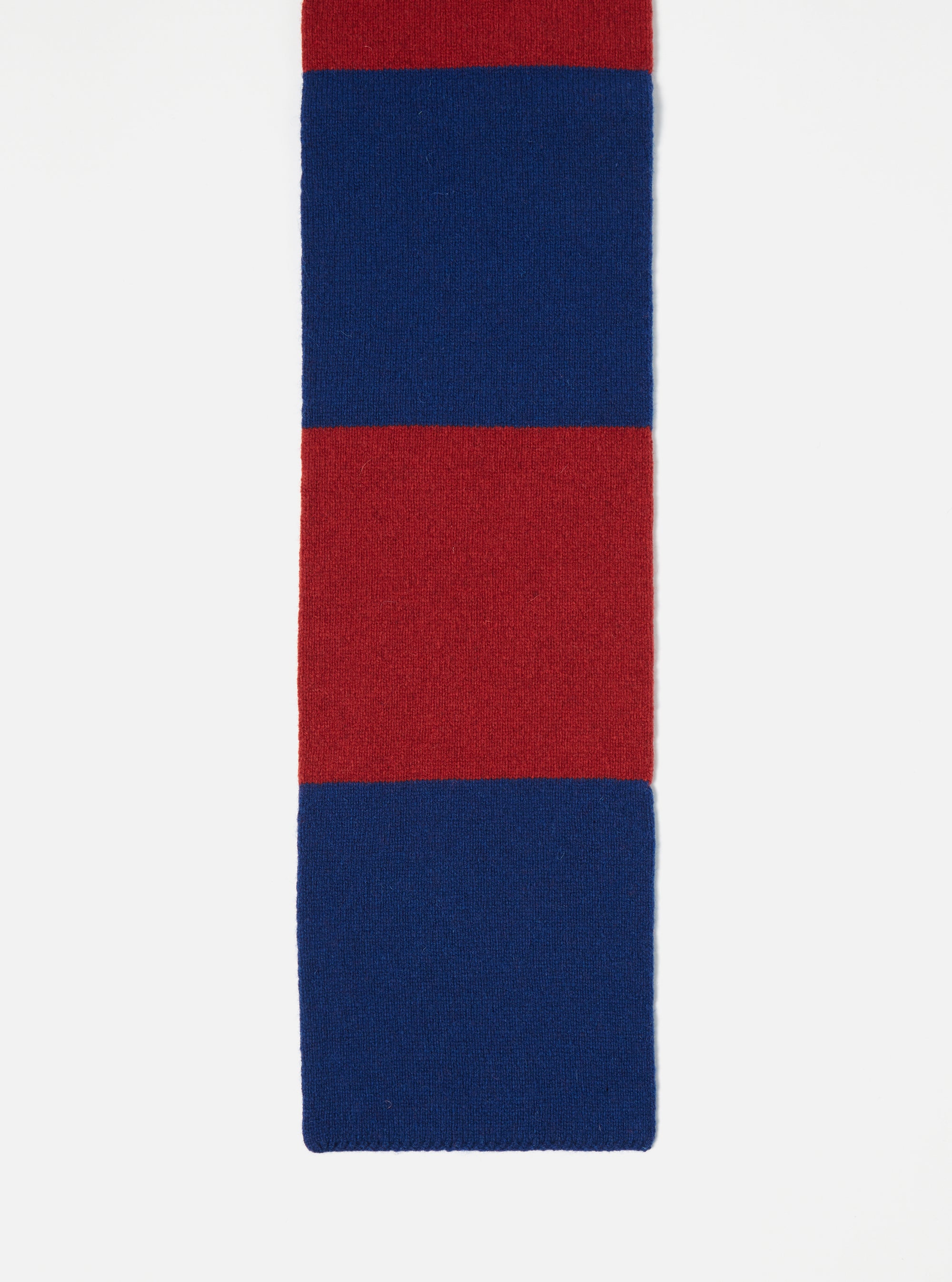 Red/Blue Soft Wool Deluxe Football Scarf