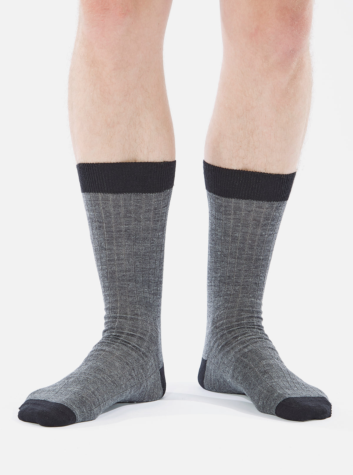 Grey Marl Merino Merino Classic Sock