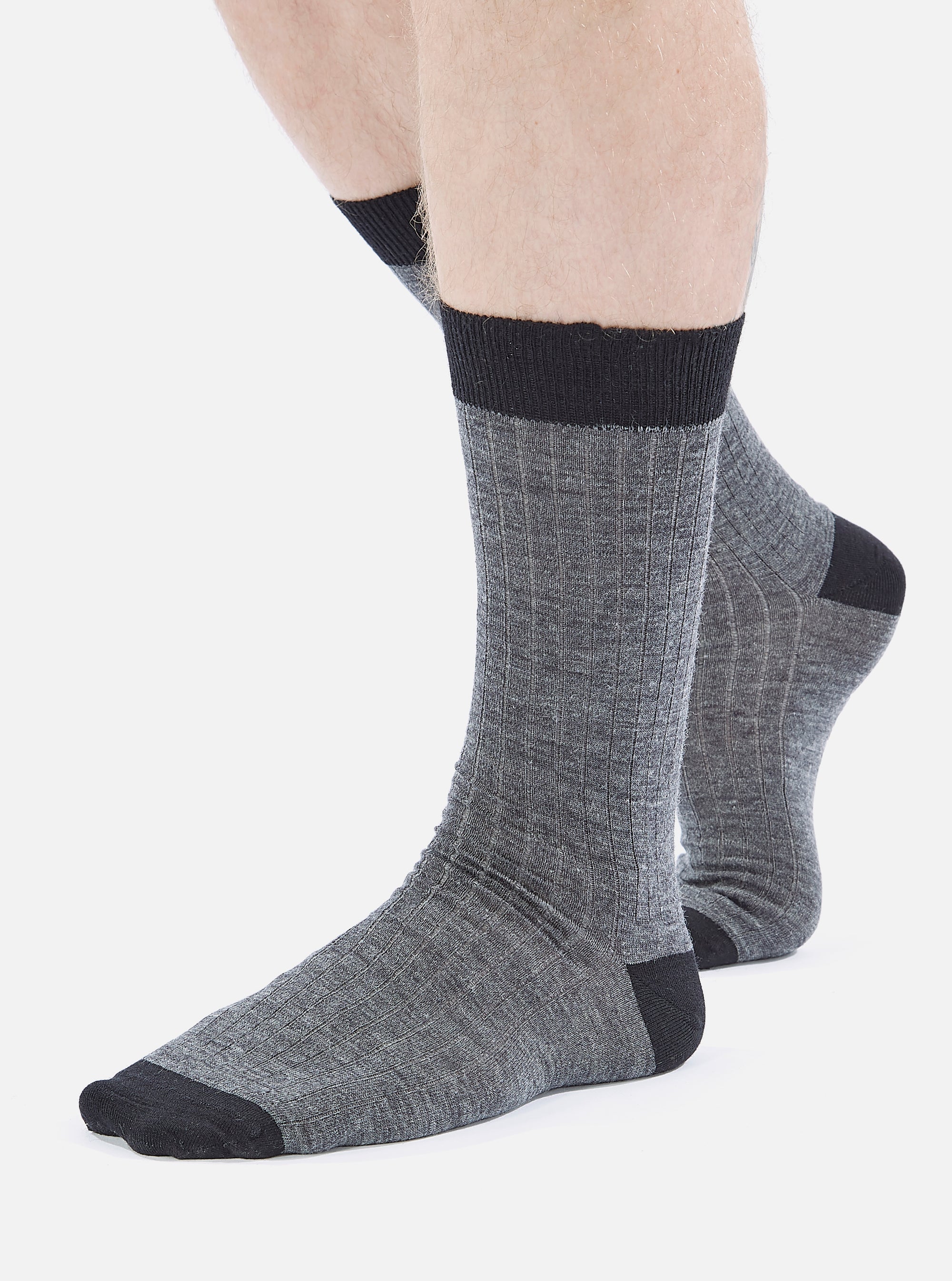 Grey Marl Merino Merino Classic Sock